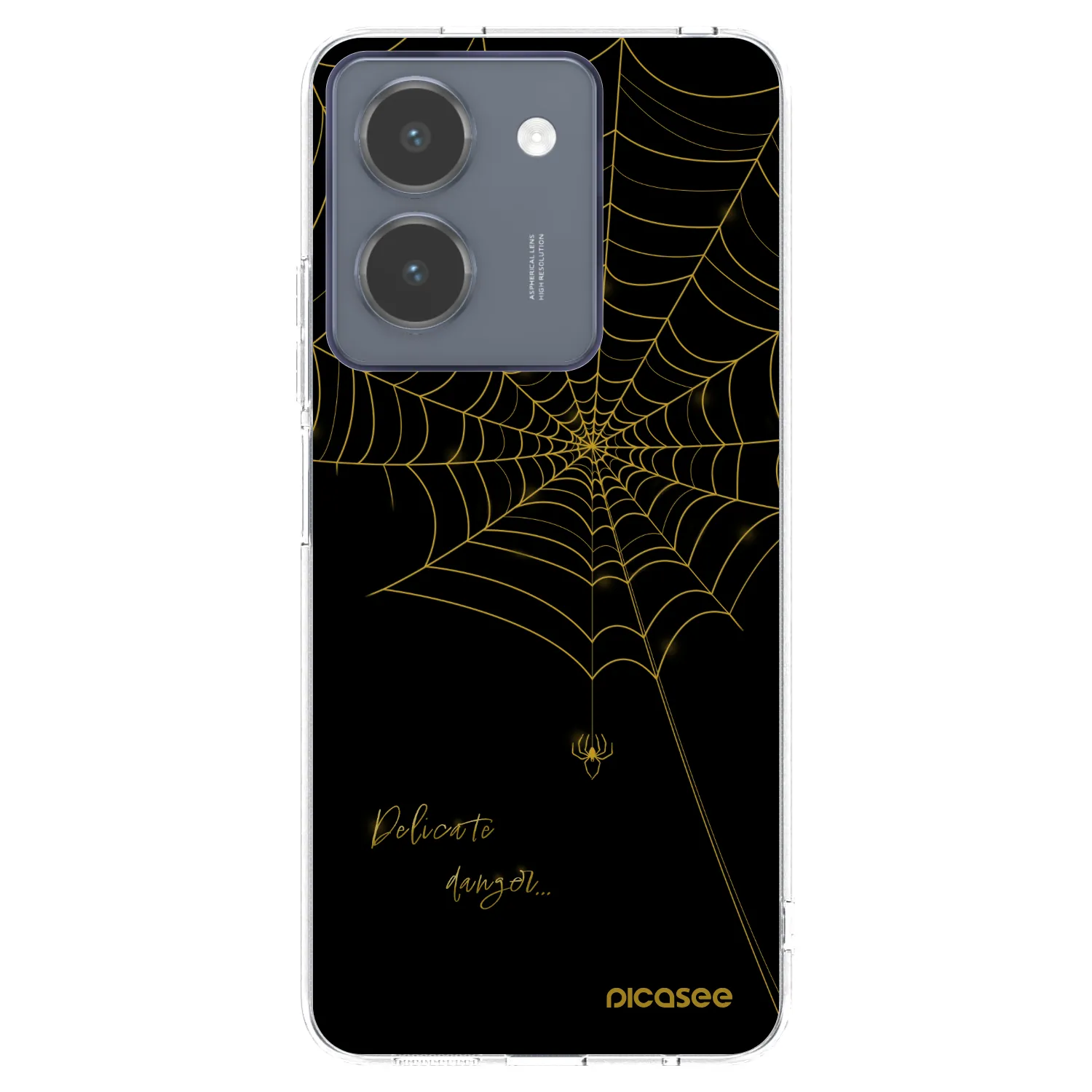 Picasee silikonska prozirna maskica za Vivo Y36 4G - Delicate danger