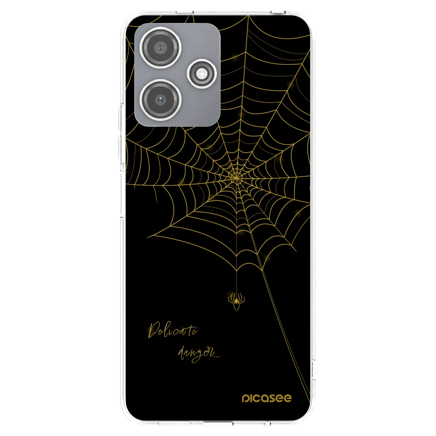 Picasee silikonska prozirna maskica za Xiaomi Redmi 12 5G - Delicate danger