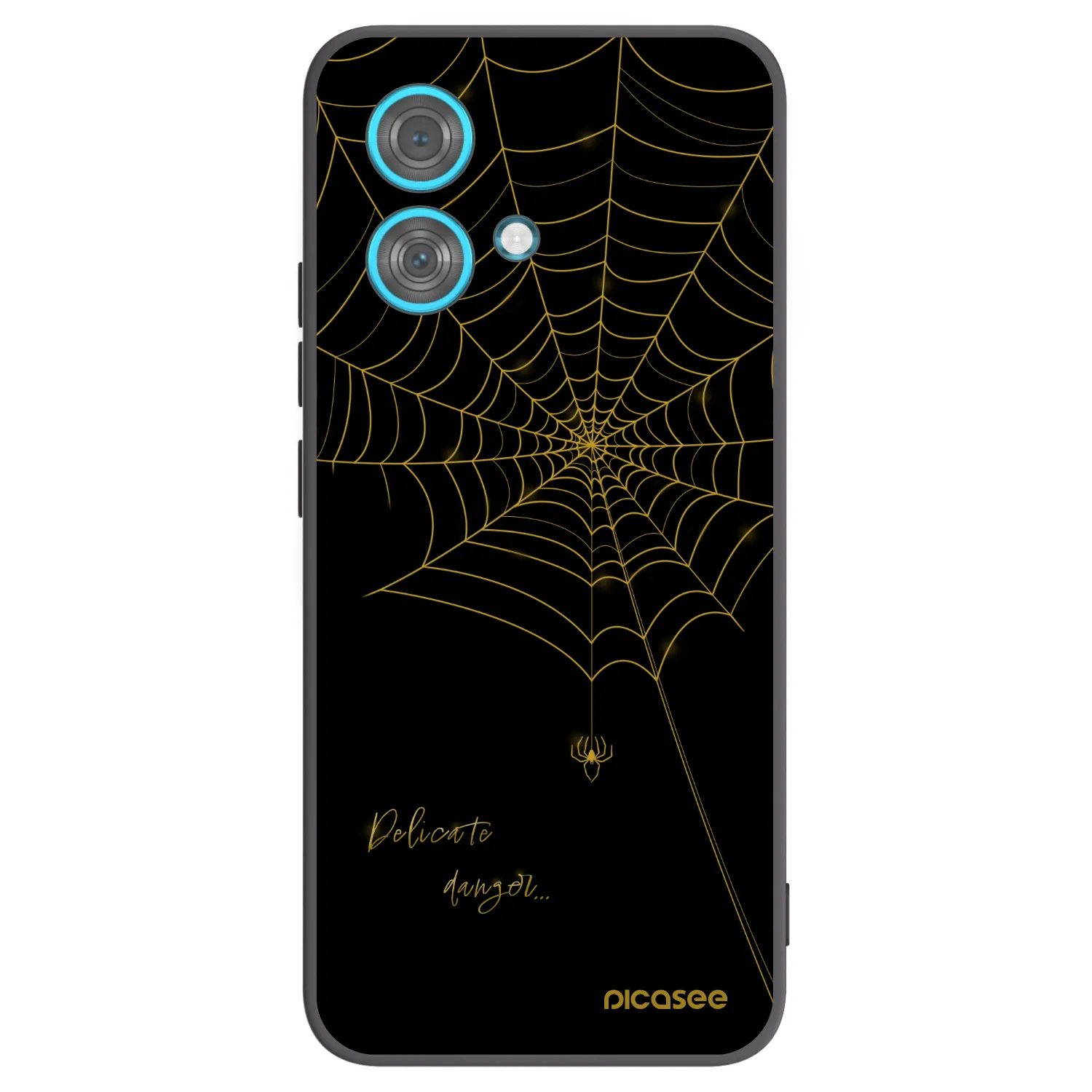 Picasee crna silikonska maskica za Motorola Edge 40 Neo - Delicate danger