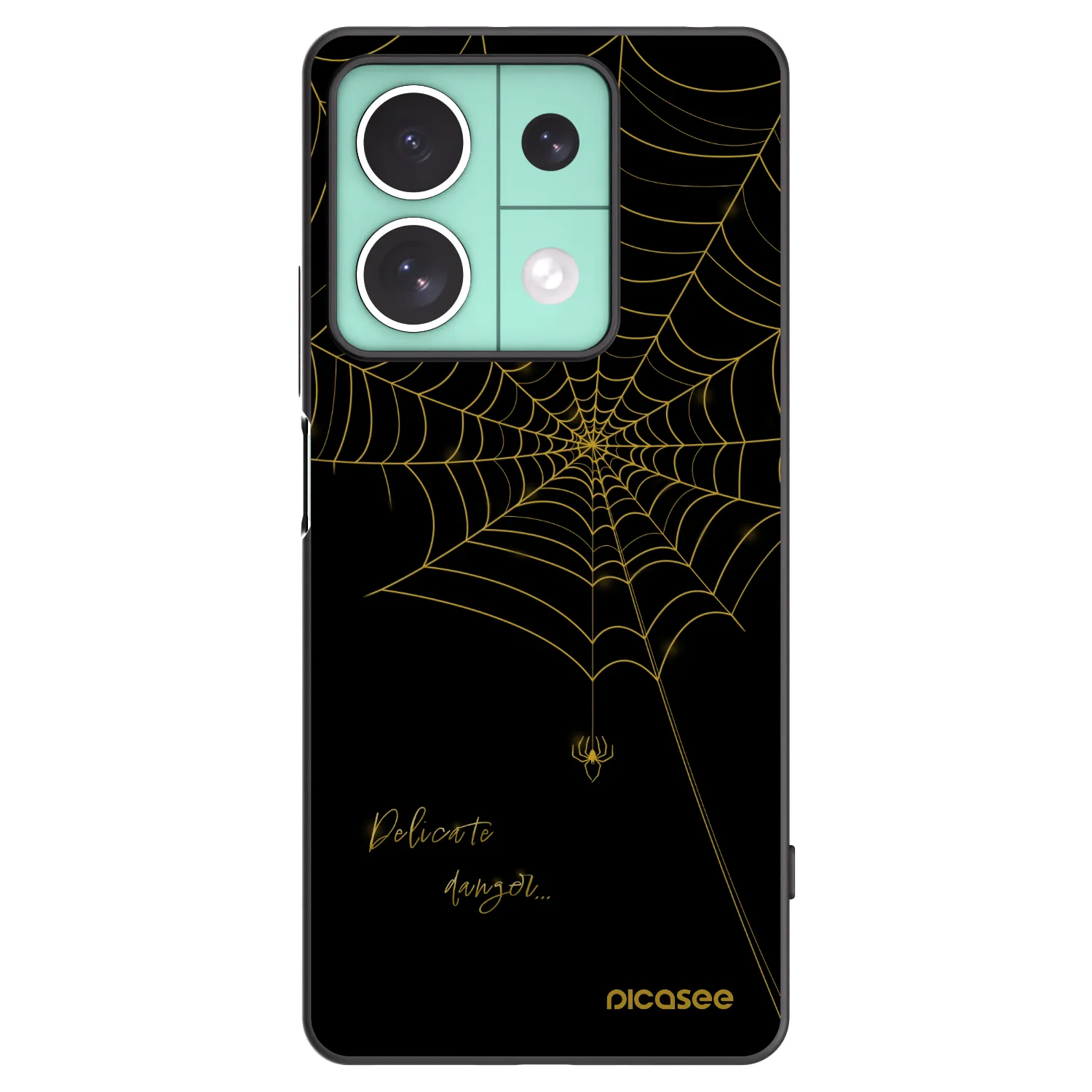 Picasee crna silikonska maskica za Xiaomi Redmi Note 13 5G - Delicate danger