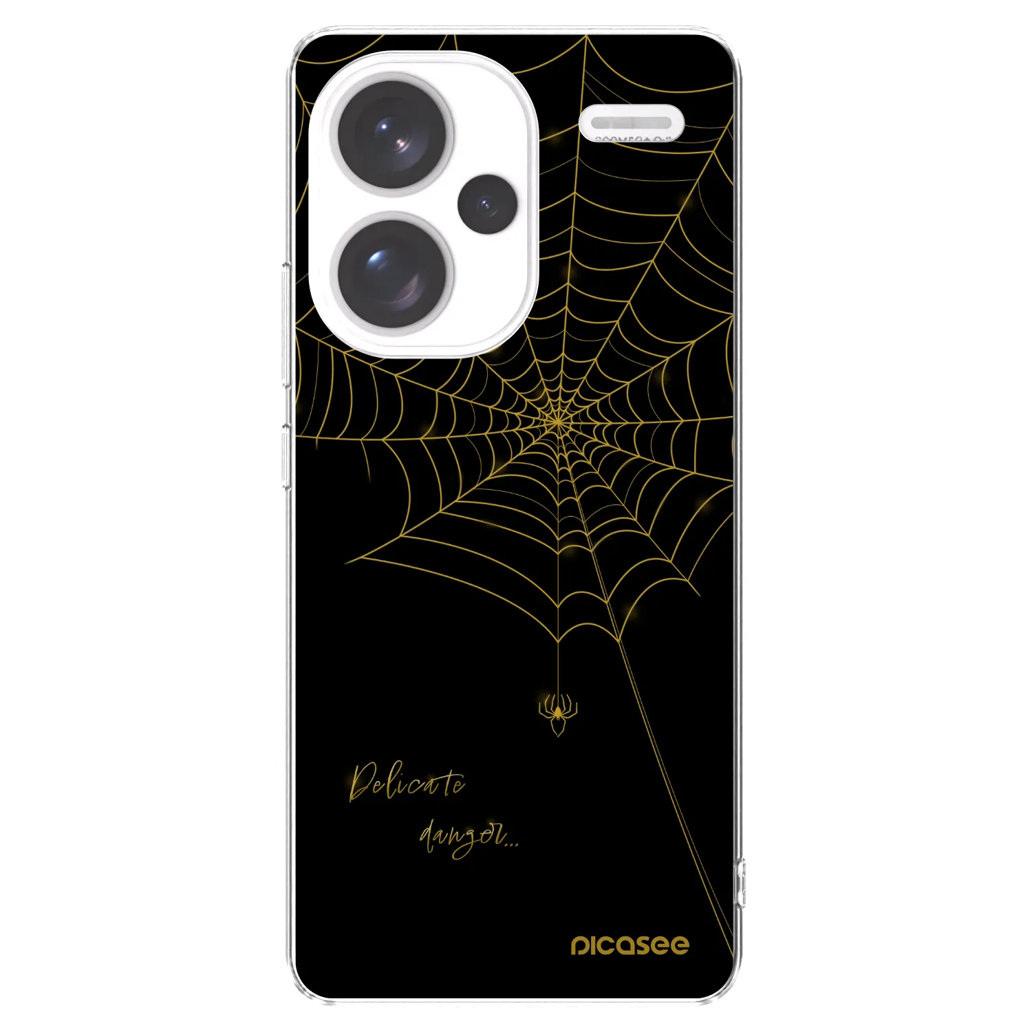 Picasee silikonska prozirna maskica za Xiaomi Redmi Note 13 Pro+ 5G - Delicate danger