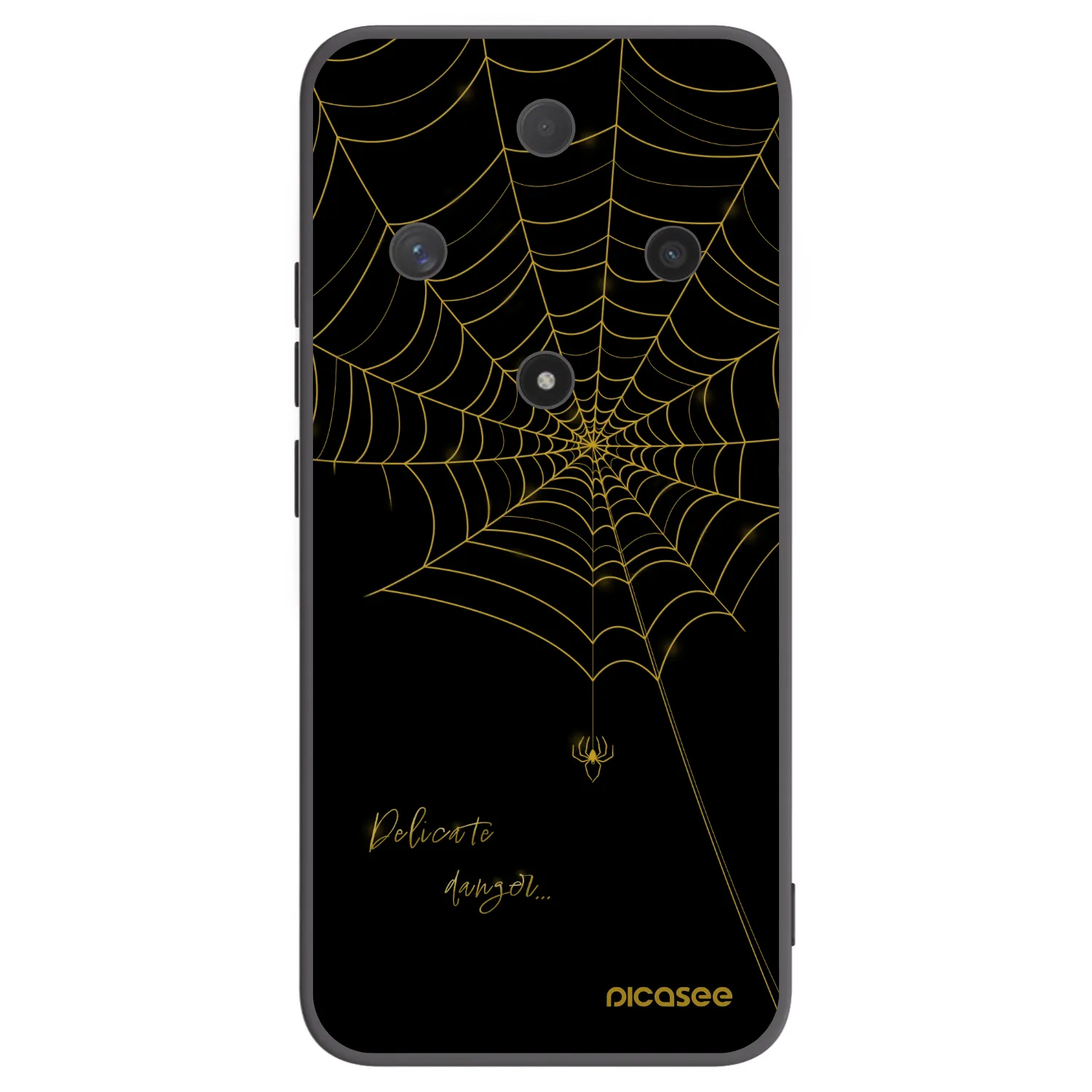 Picasee crna silikonska maskica za Honor Magic6 Lite 5G - Delicate danger