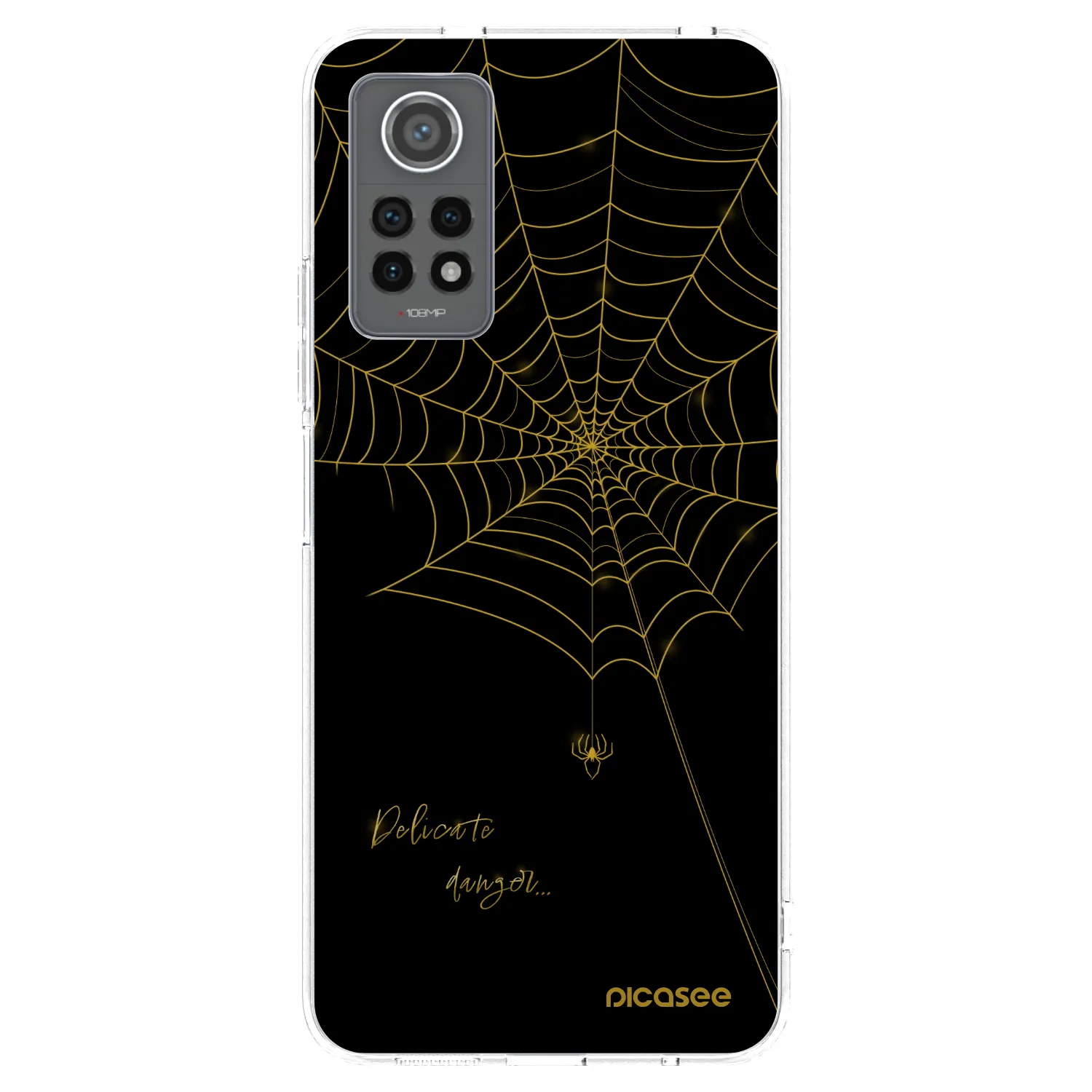 Picasee silikonska prozirna maskica za Xiaomi Redmi Note 12 Pro 4G - Delicate danger
