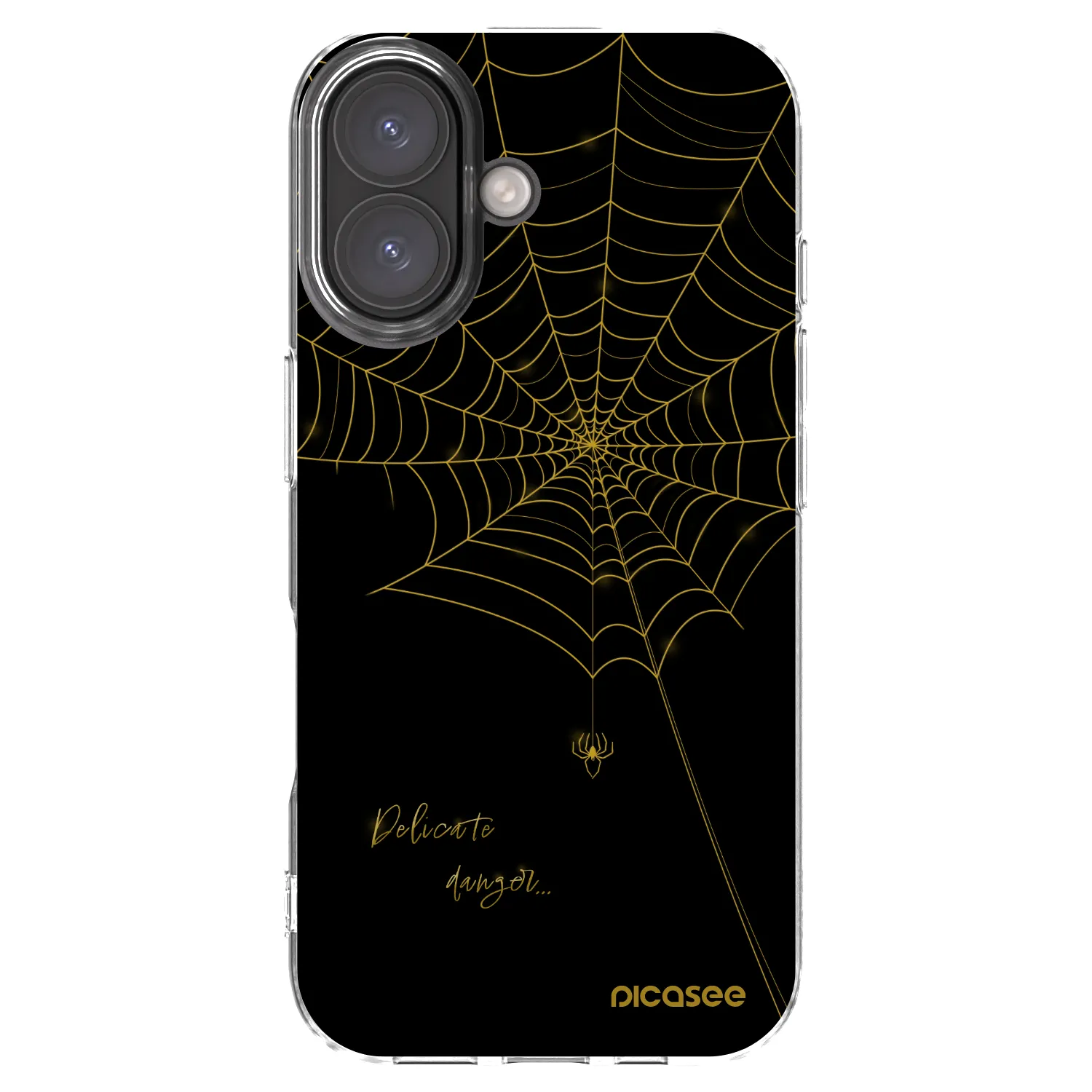 Picasee silikonska prozirna maskica za Apple iPhone 16 - Delicate danger