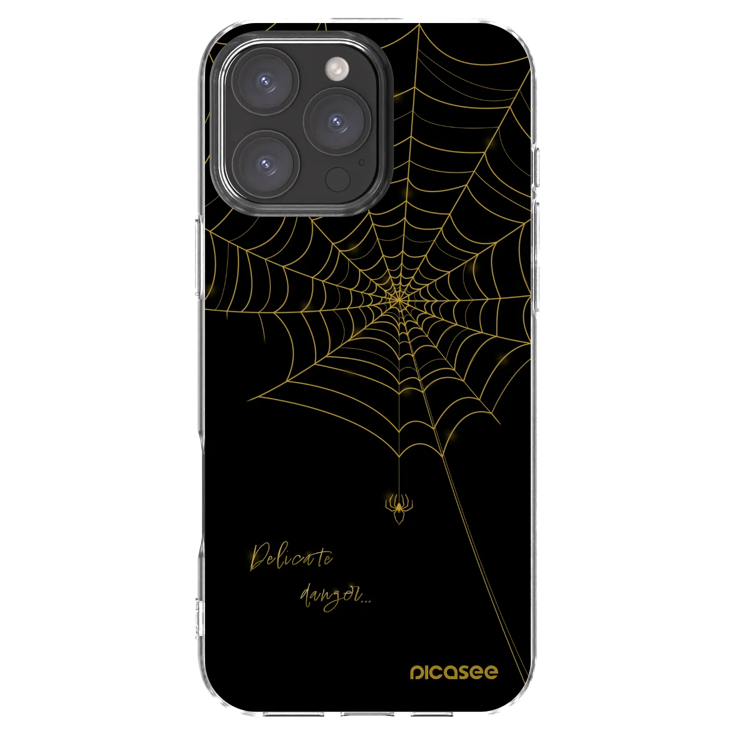 Picasee silikonska prozirna maskica za Apple iPhone 16 Pro Max - Delicate danger