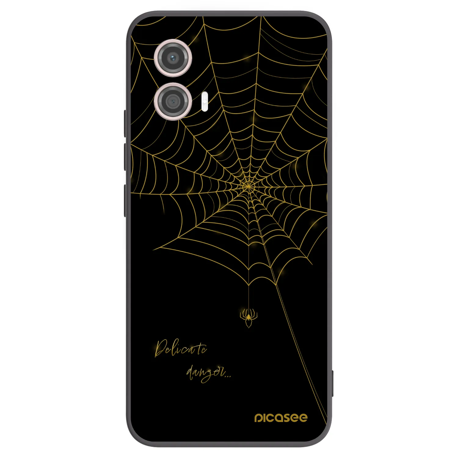 Picasee crna silikonska maskica za Motorola Moto G53 5G - Delicate danger