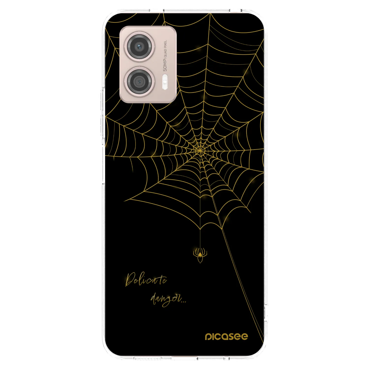 Picasee silikonska prozirna maskica za Motorola Moto G53 5G - Delicate danger