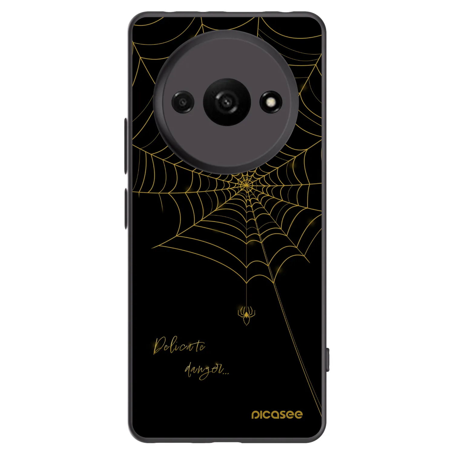 Picasee crna silikonska maskica za Xiaomi Redmi A3 - Delicate danger