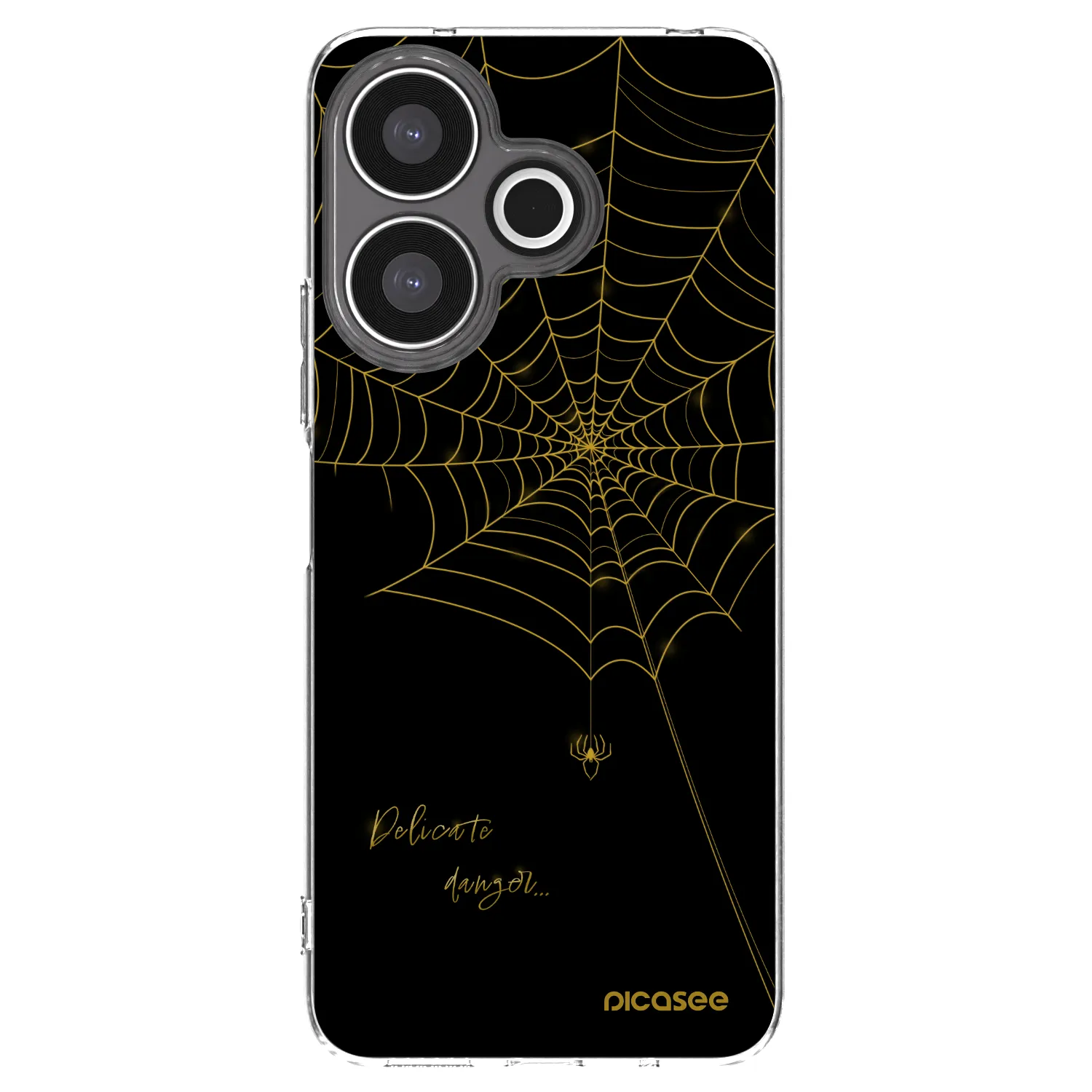 Picasee silikonska prozirna maskica za Xiaomi Redmi 13 4G - Delicate danger