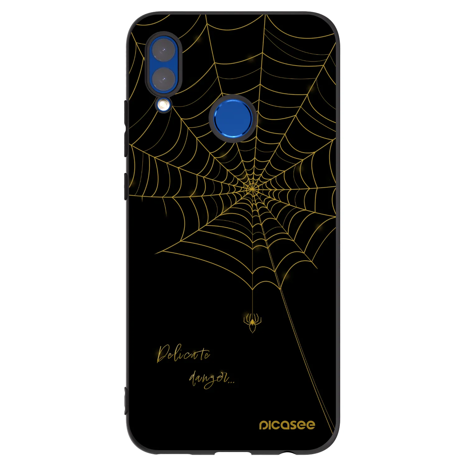Picasee crna silikonska maskica za Honor 10 Lite - Delicate danger