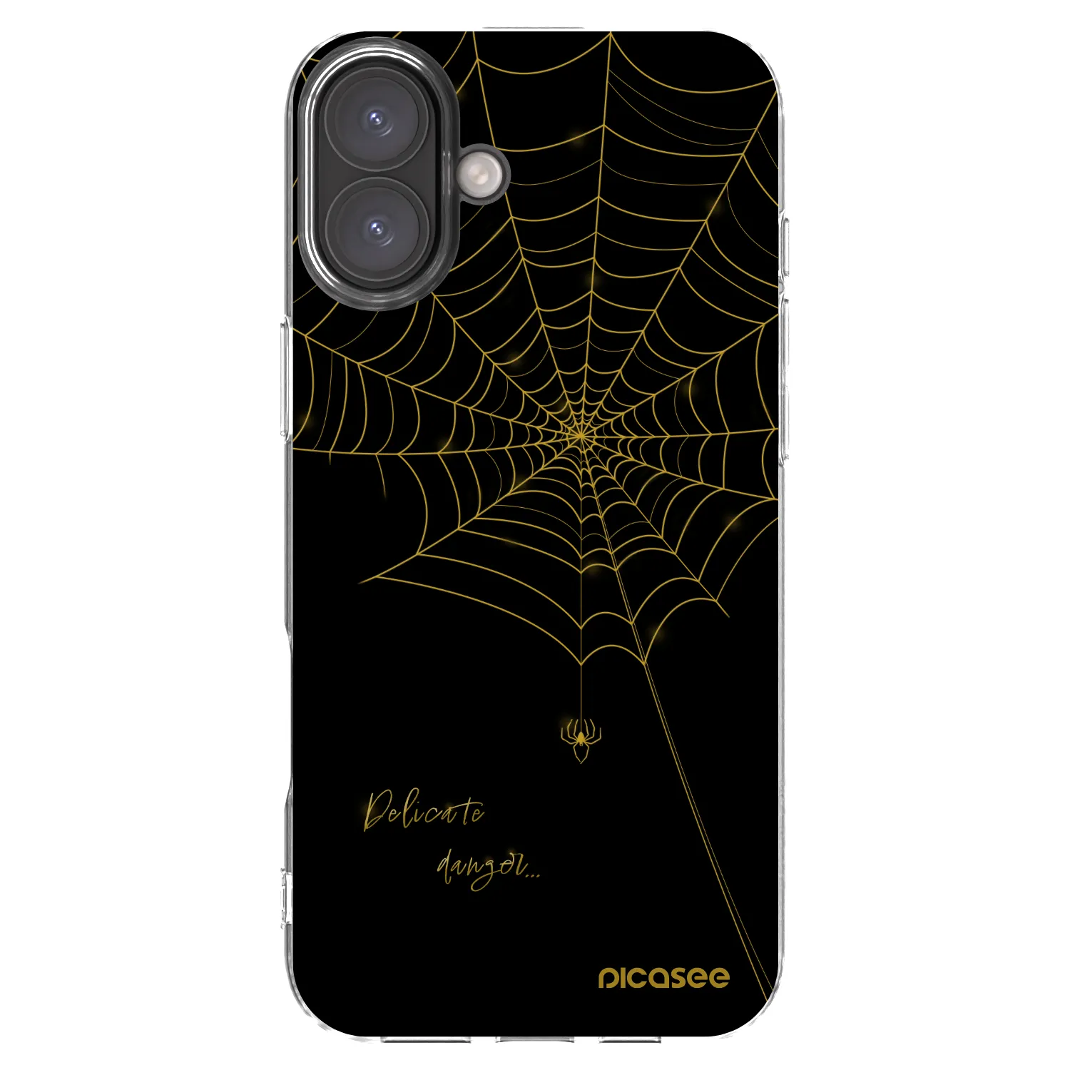 Picasee silikonska prozirna maskica za Apple iPhone 16 Plus - Delicate danger