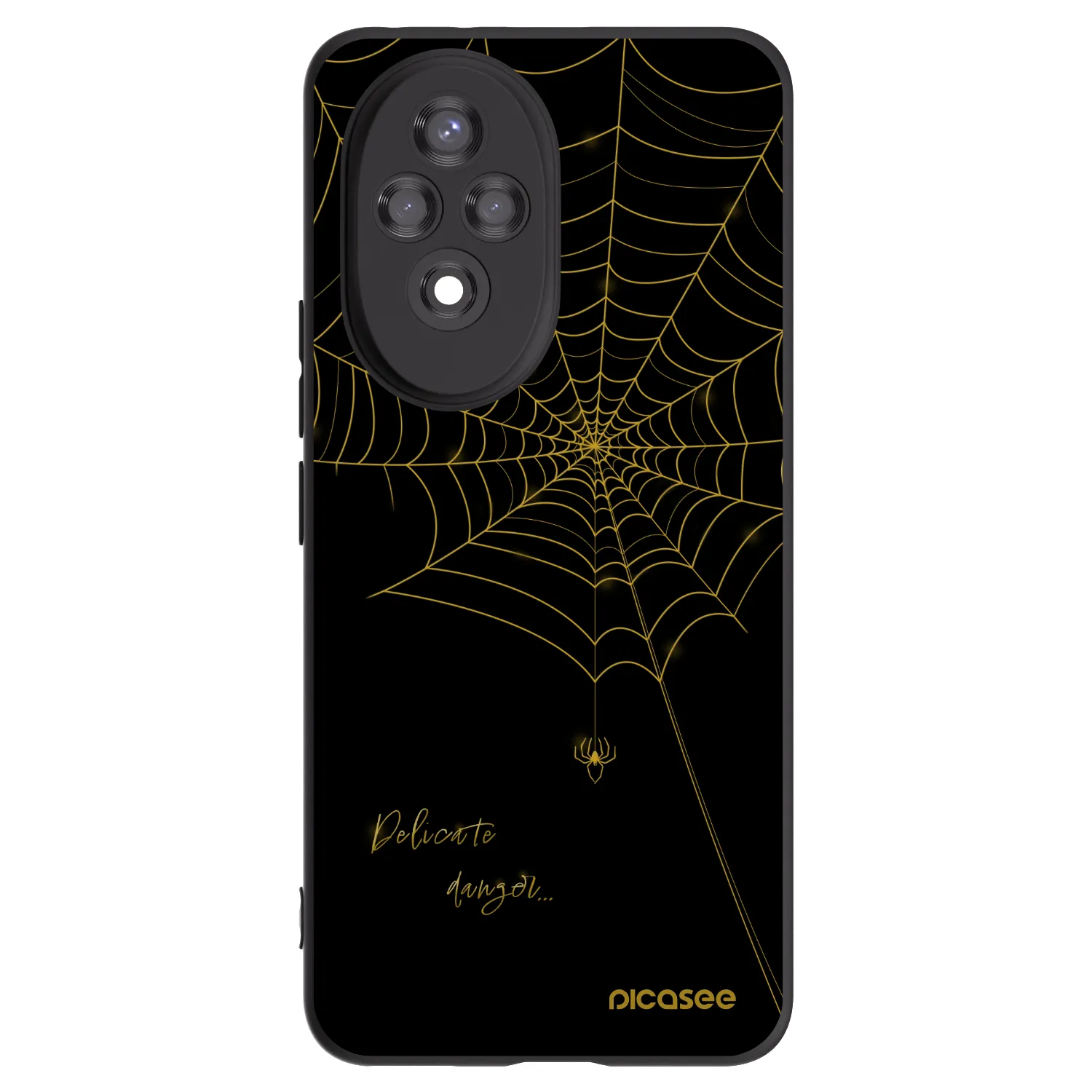 Picasee crna silikonska maskica za Honor 200 5G - Delicate danger