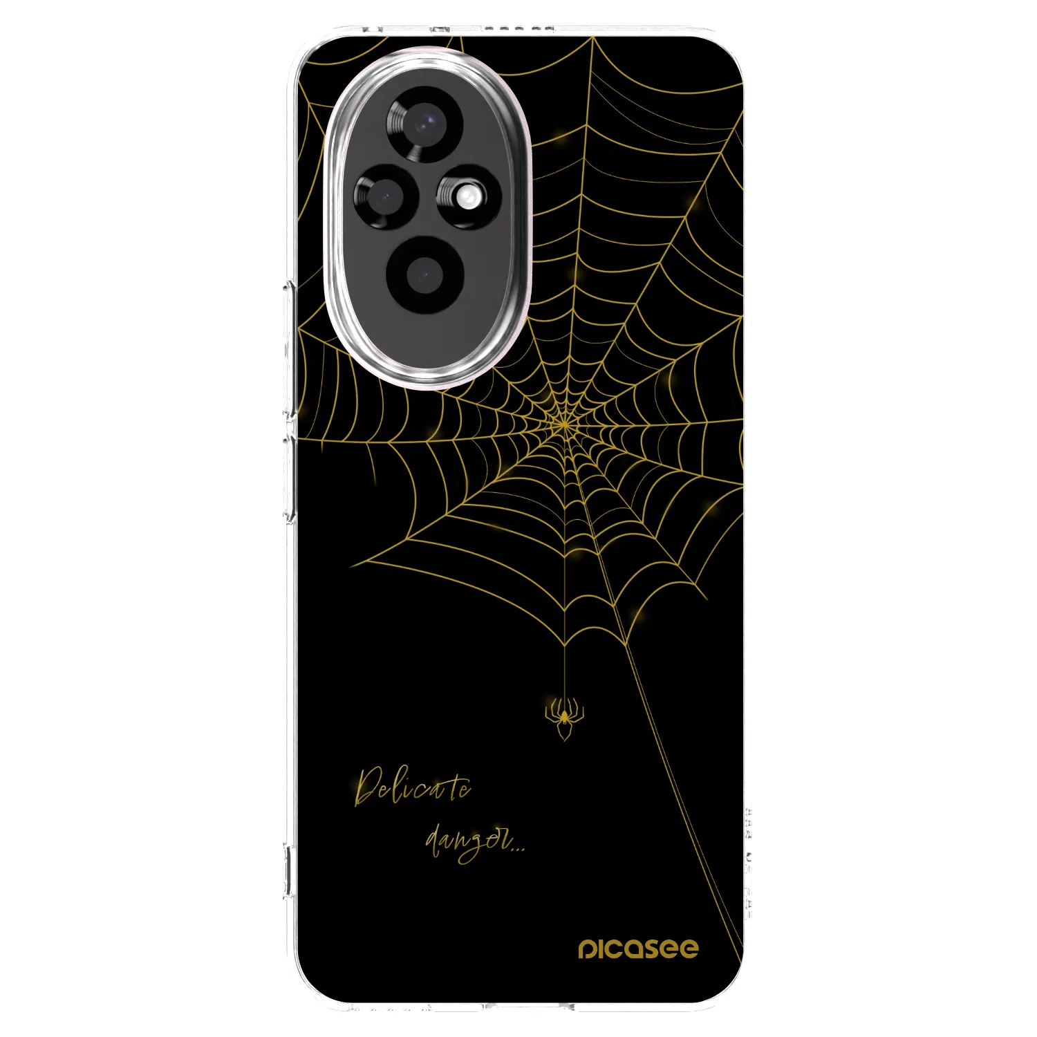 Picasee silikonska prozirna maskica za Honor 200 5G - Delicate danger