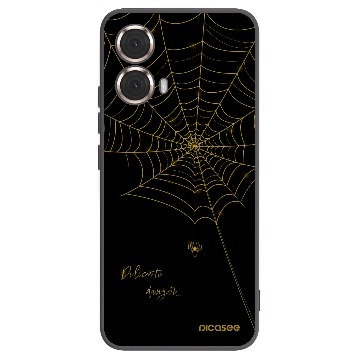 Picasee crna silikonska maskica za Motorola Moto G85 - Delicate danger