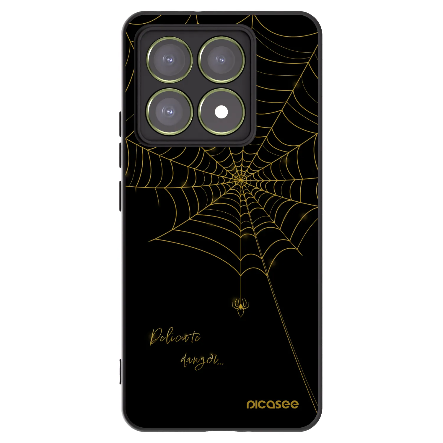 Picasee crna silikonska maskica za Xiaomi 14T - Delicate danger