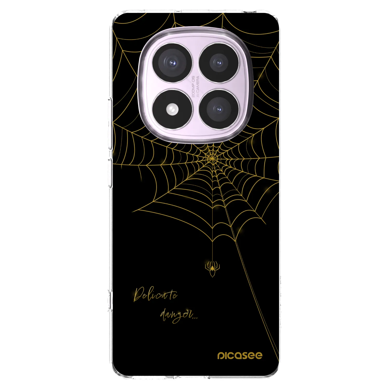 Picasee silikonska prozirna maskica za Xiaomi Redmi Note 14 Pro 5G - Delicate danger
