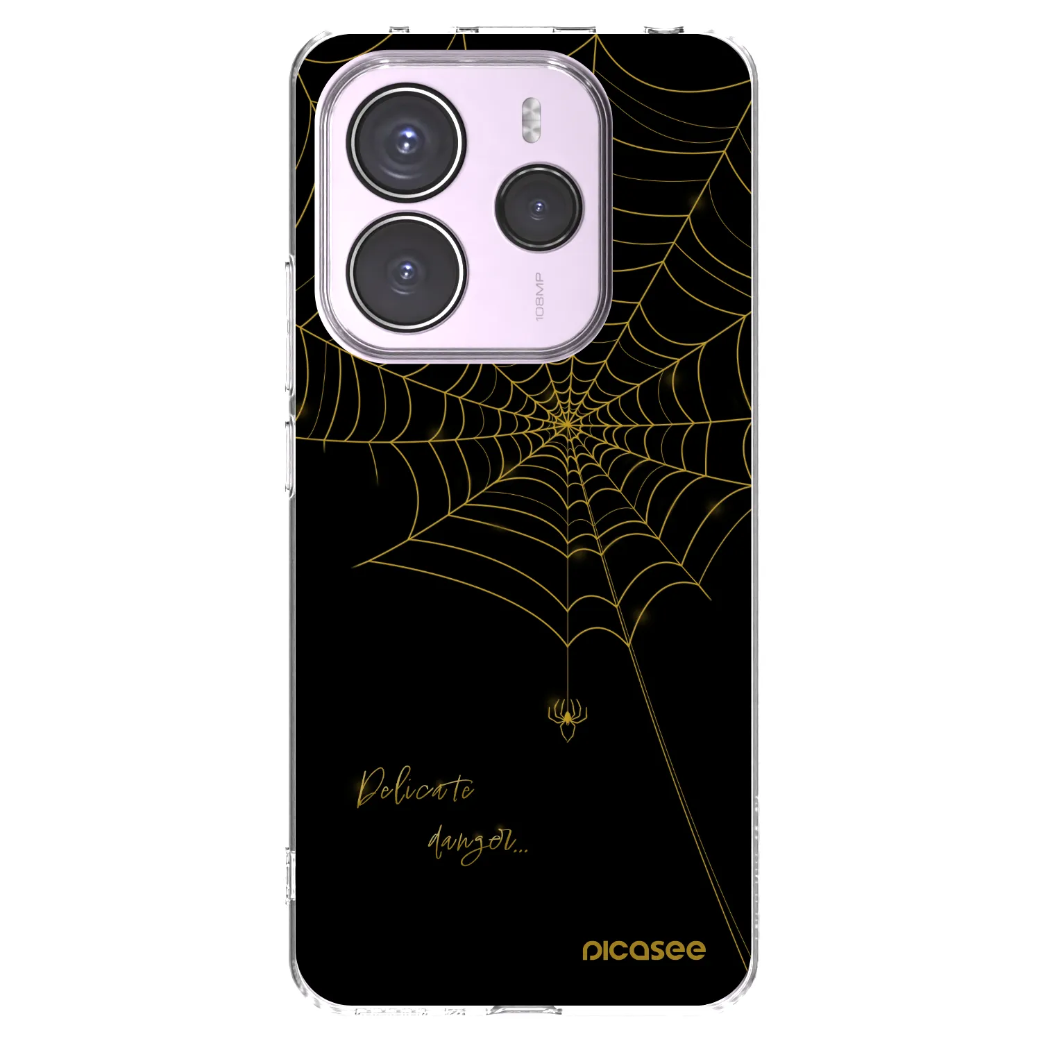 Picasee silikonska prozirna maskica za Xiaomi Redmi Note 14 5G - Delicate danger