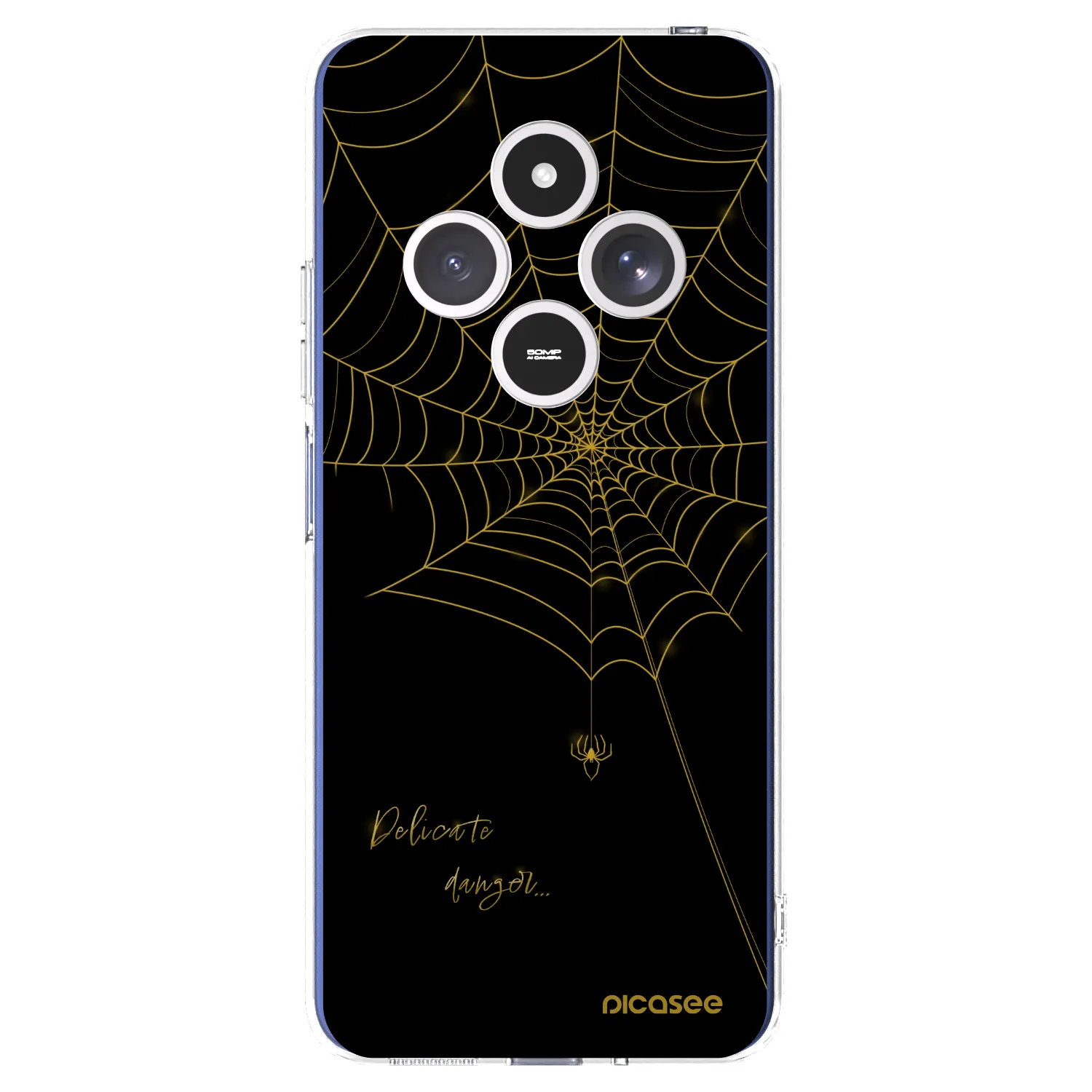 Picasee silikonska prozirna maskica za Xiaomi Redmi 14C - Delicate danger