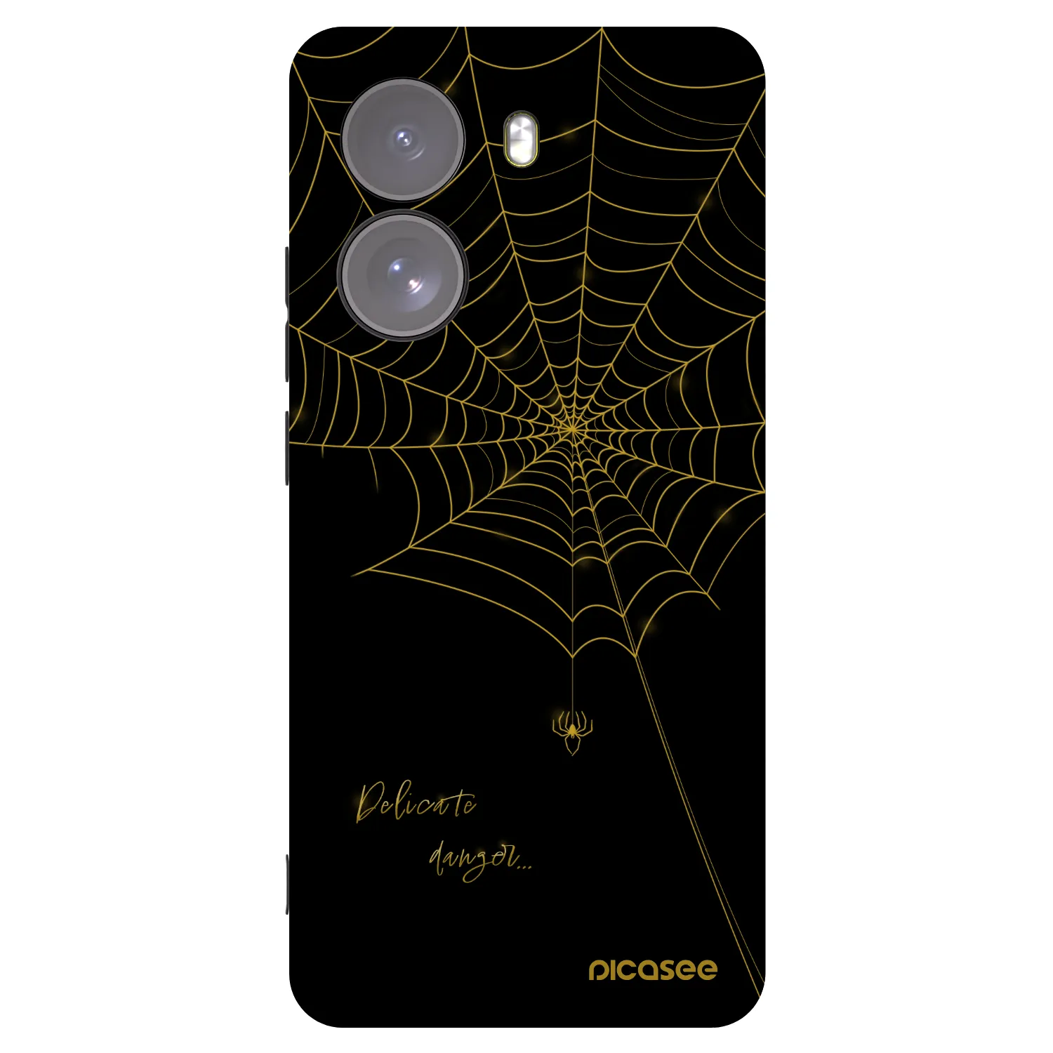 Picasee crna silikonska maskica za Xiaomi Poco X7 - Delicate danger