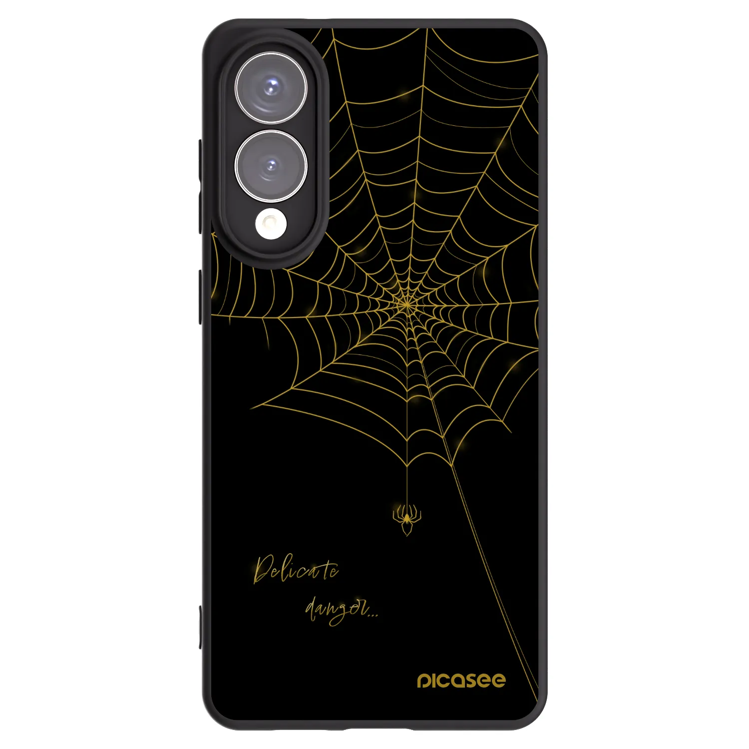 Picasee crna silikonska maskica za Samsung Galaxy S25 Edge 5G - Delicate danger