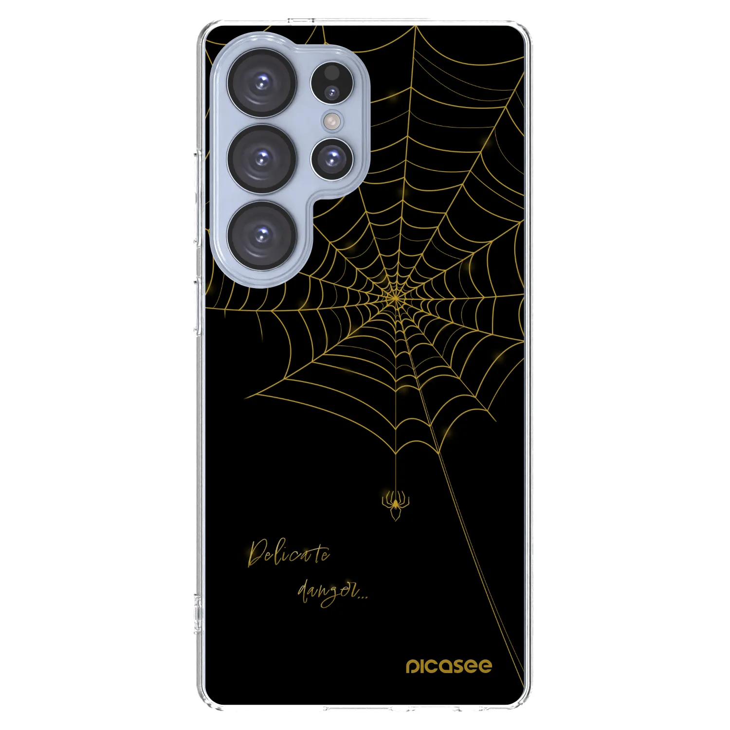 Picasee silikonska prozirna maskica za Samsung Galaxy S25 Ultra 5G - Delicate danger
