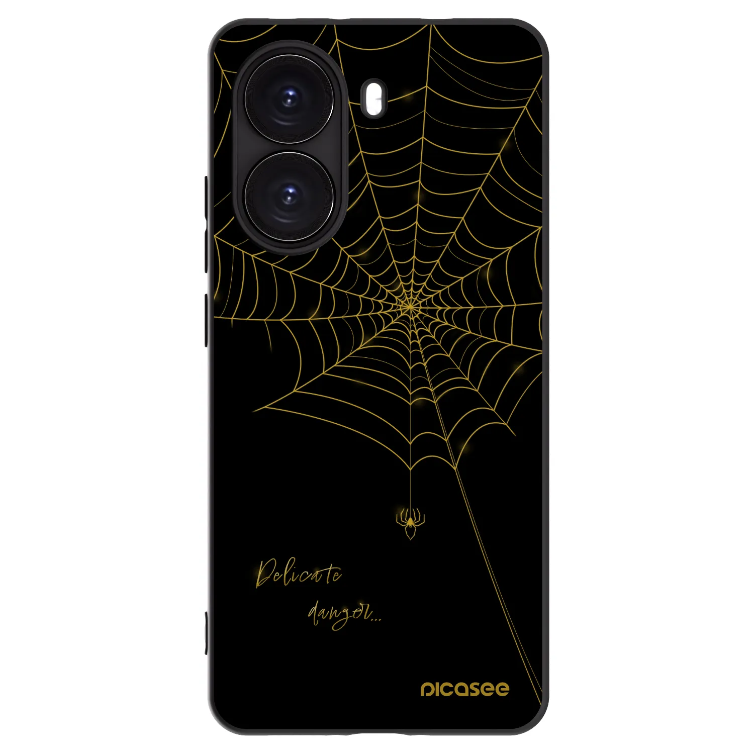 Picasee crna silikonska maskica za Xiaomi Poco X7 Pro 5G - Delicate danger
