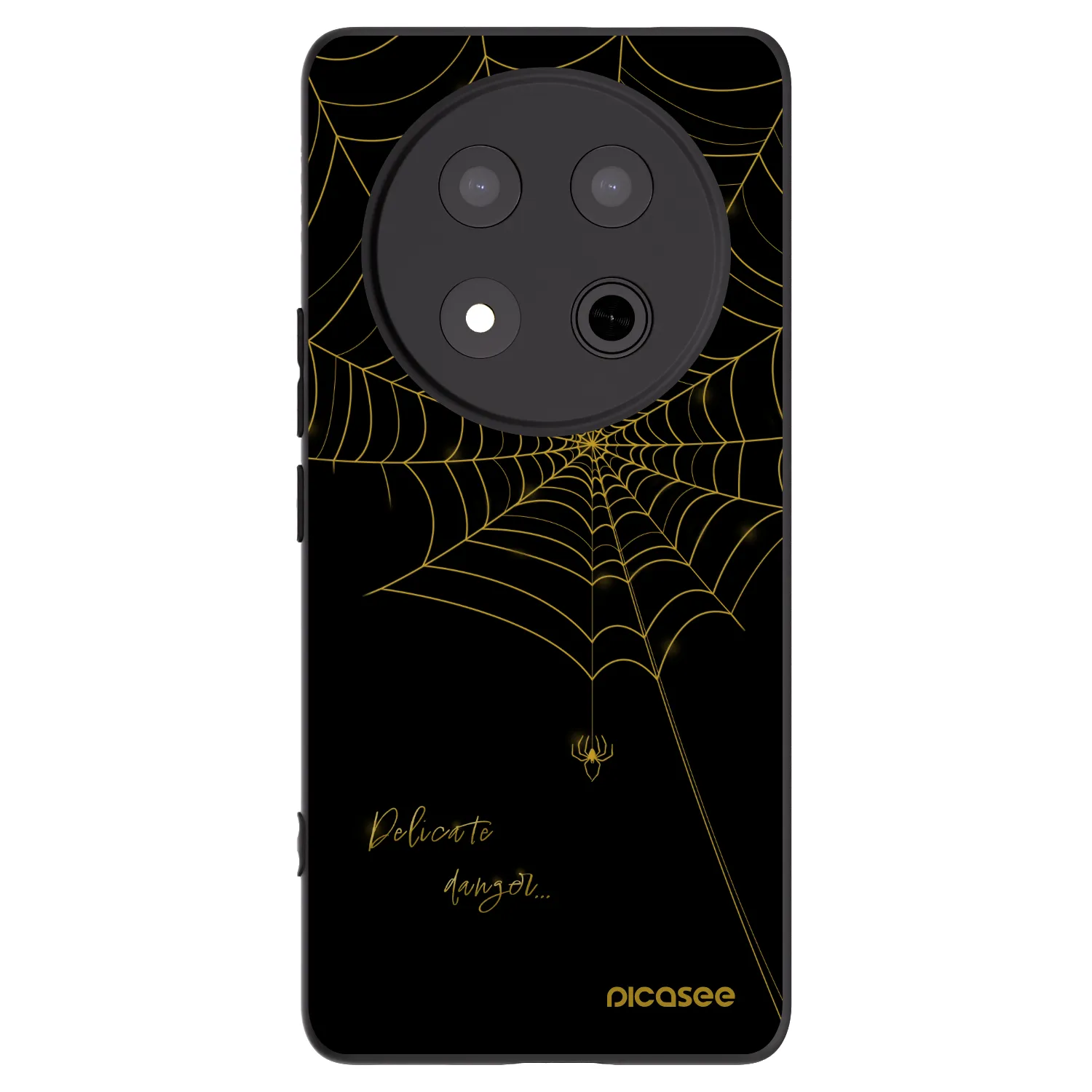 Picasee crna silikonska maskica za Honor Magic7 Lite 5G - Delicate danger