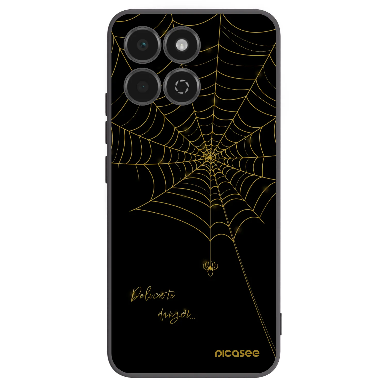 Picasee crna silikonska maskica za Honor 200 Smart 5G - Delicate danger