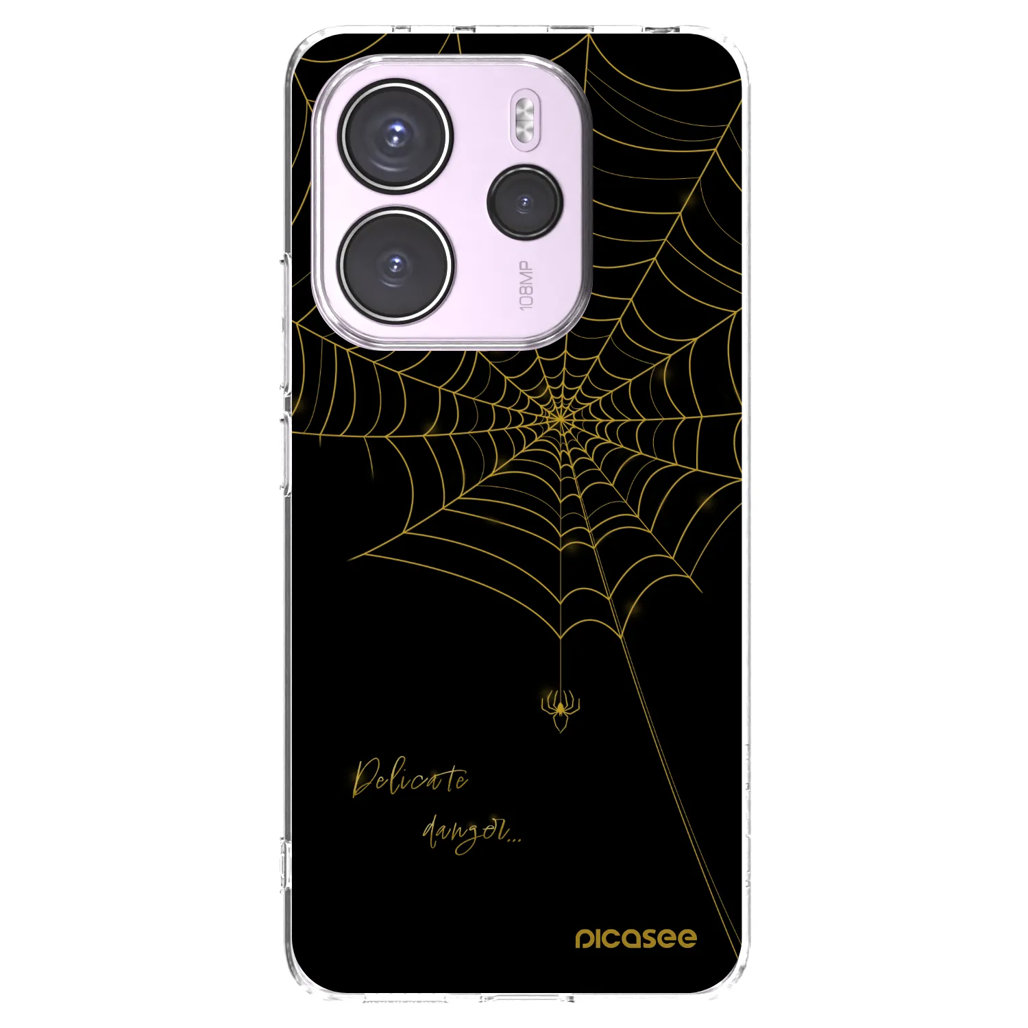 Picasee silikonska prozirna maskica za Xiaomi Redmi Note 14 4G - Delicate danger