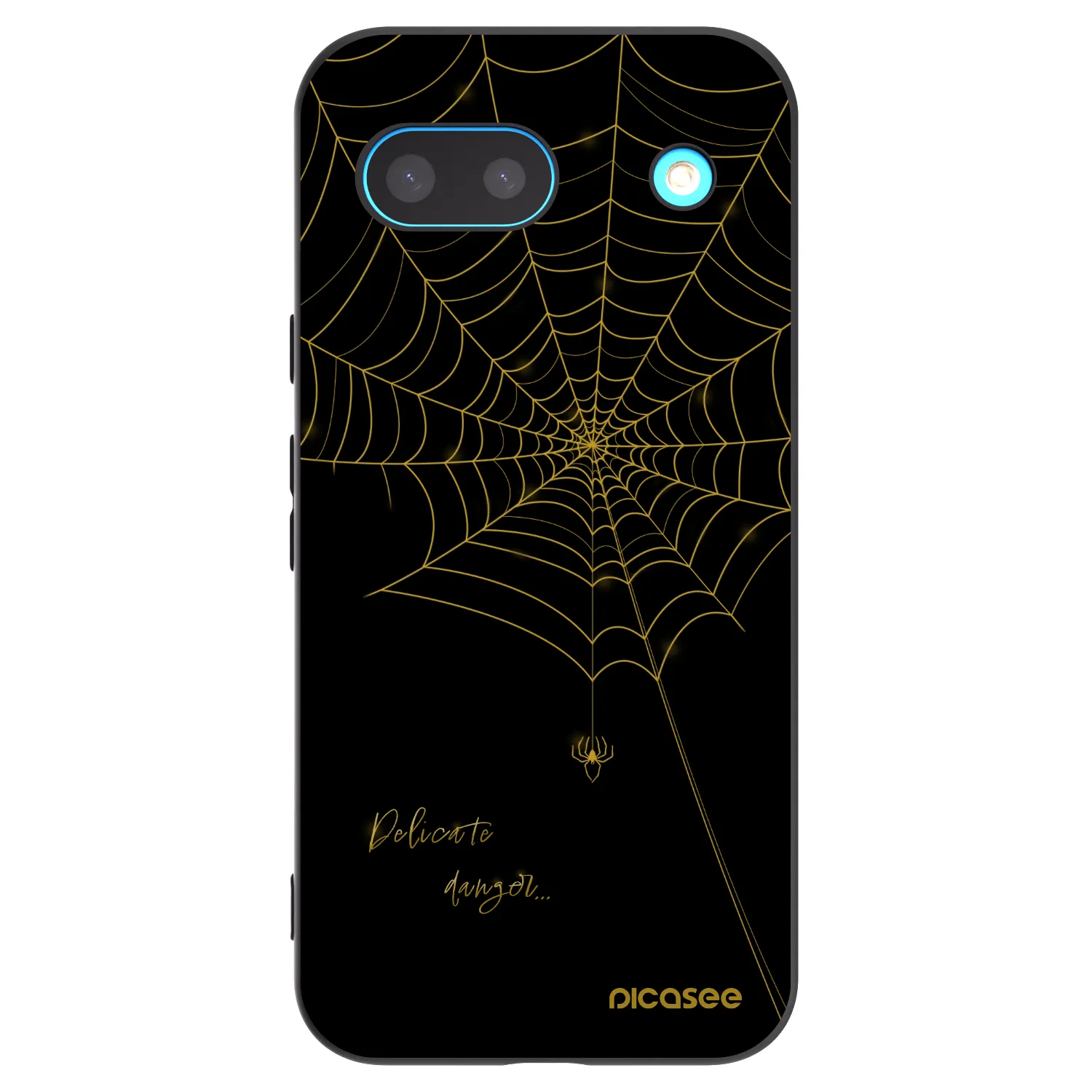 Picasee crna silikonska maskica za Google Pixel 8 - Delicate danger
