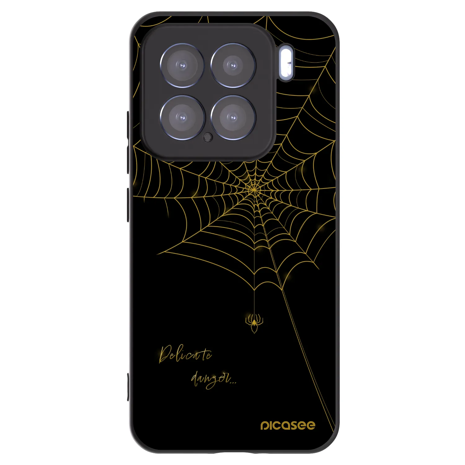 Picasee crna silikonska maskica za Xiaomi 15 - Delicate danger