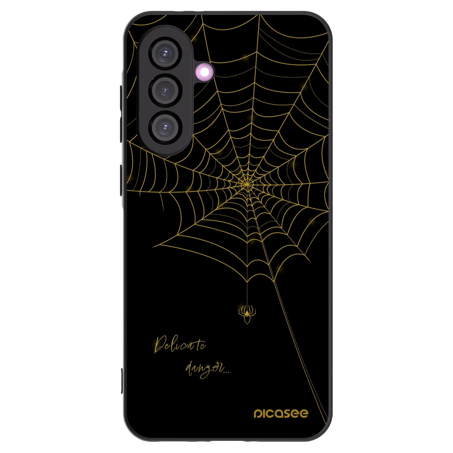 Picasee crna silikonska maskica za Samsung Galaxy A56 5G A566B - Delicate danger