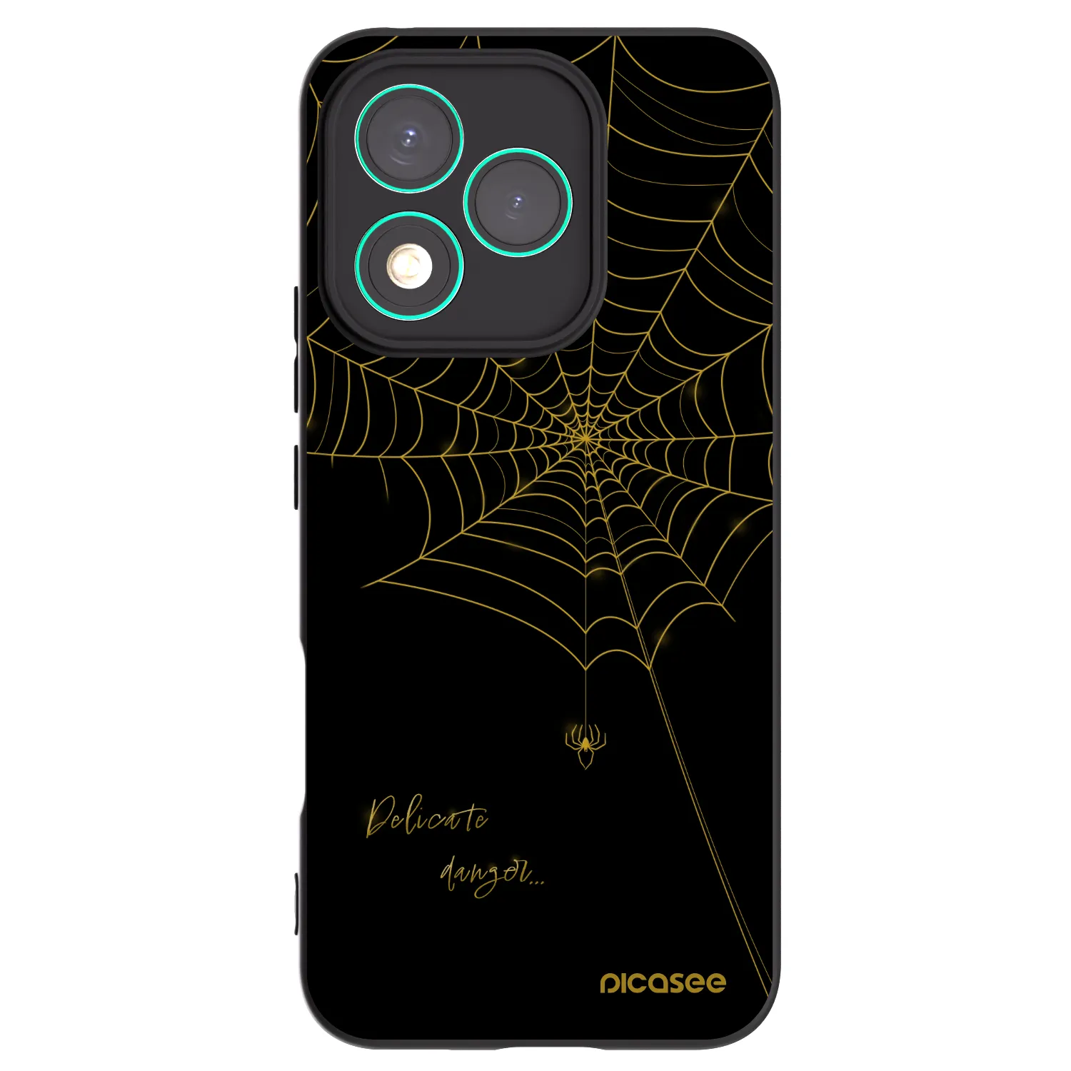 Picasee crna silikonska maskica za Honor 400 Lite 5G - Delicate danger