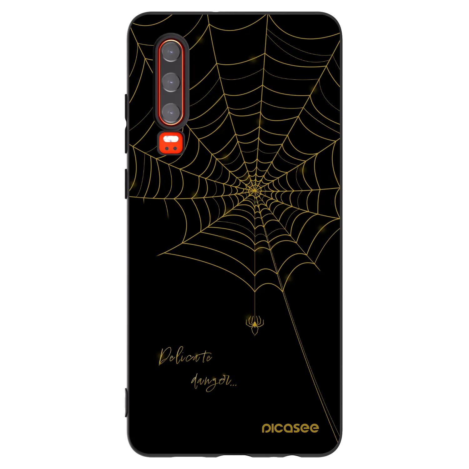 Picasee crna silikonska maskica za Huawei P30 - Delicate danger