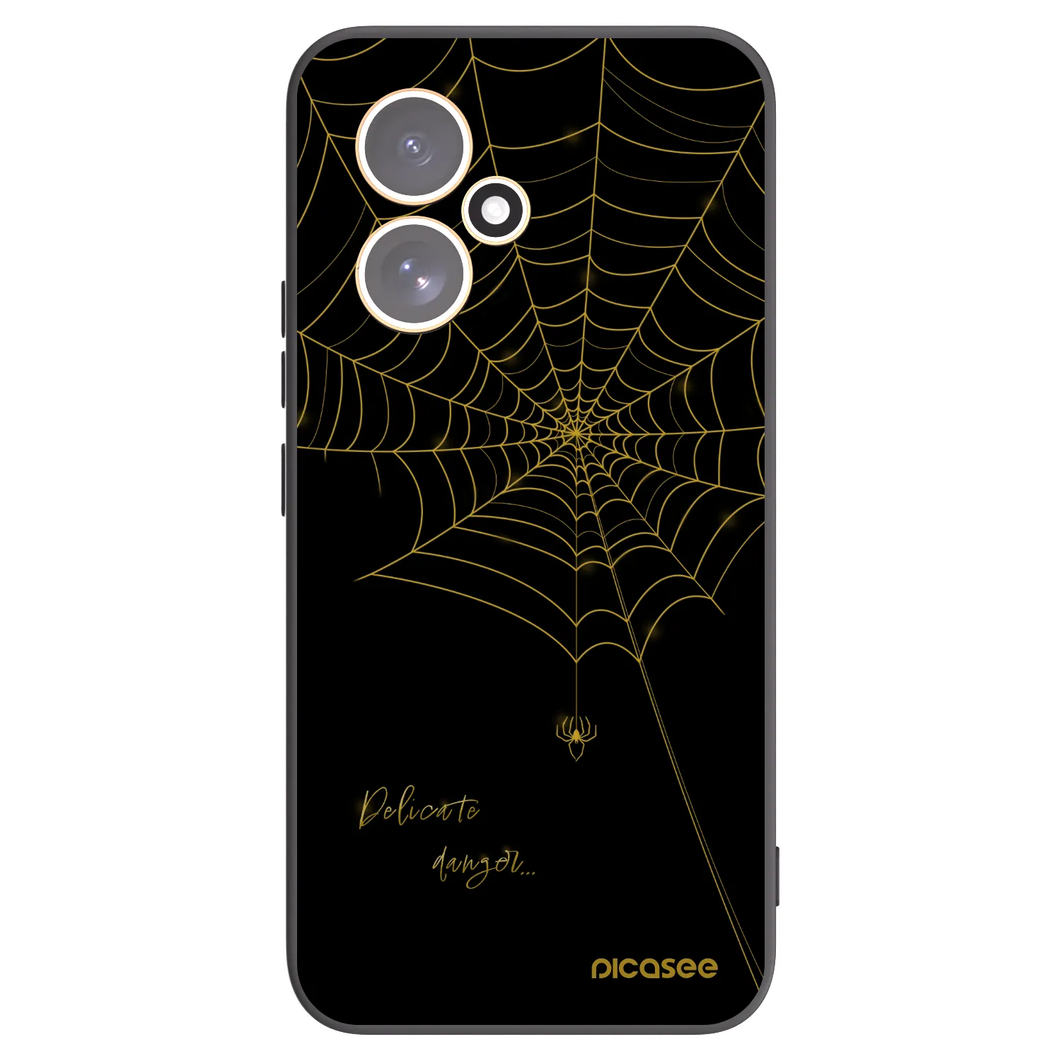Picasee crna silikonska maskica za Honor 400 5G - Delicate danger