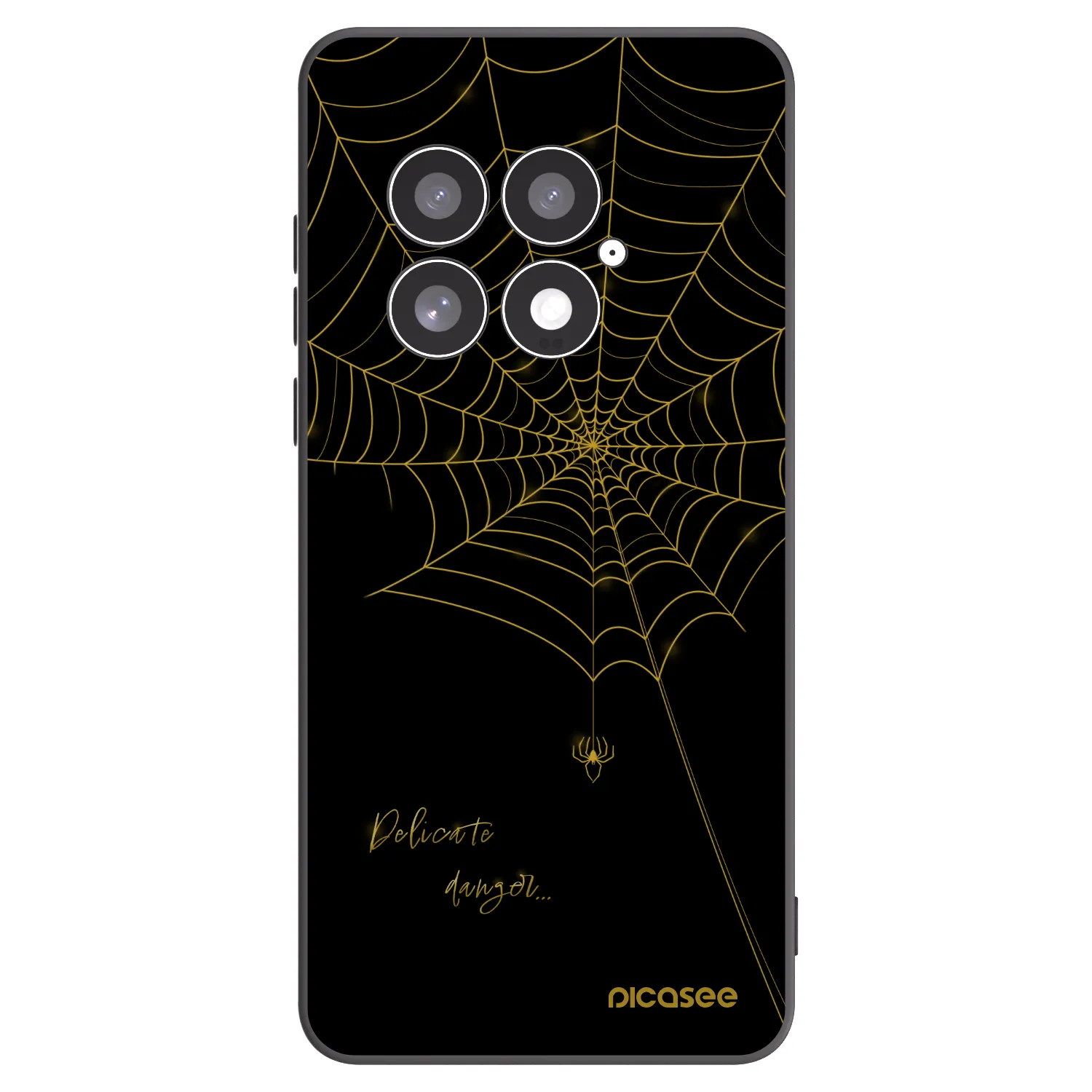 Picasee crna silikonska maskica za OnePlus 13 5G - Delicate danger