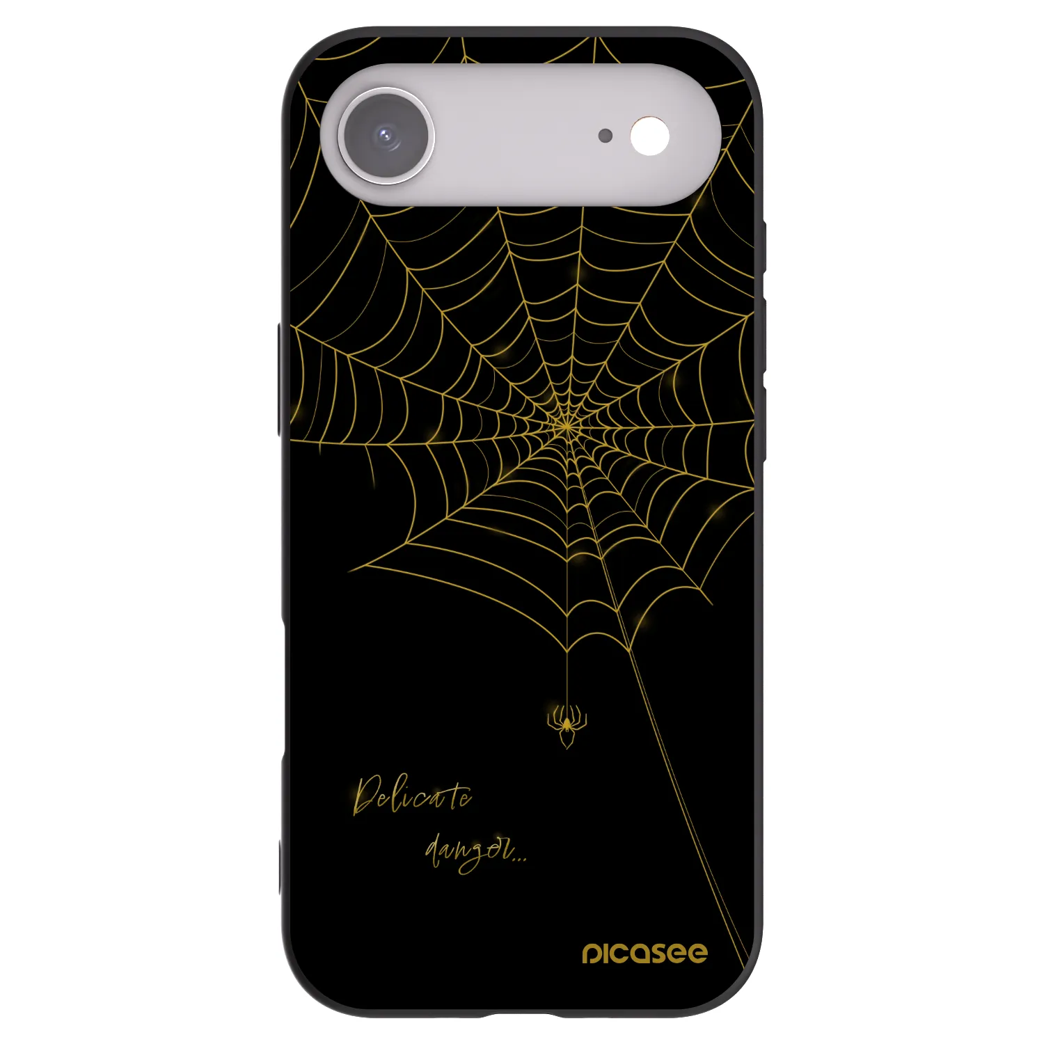 Picasee crna silikonska maskica za Apple iPhone Air - Delicate danger