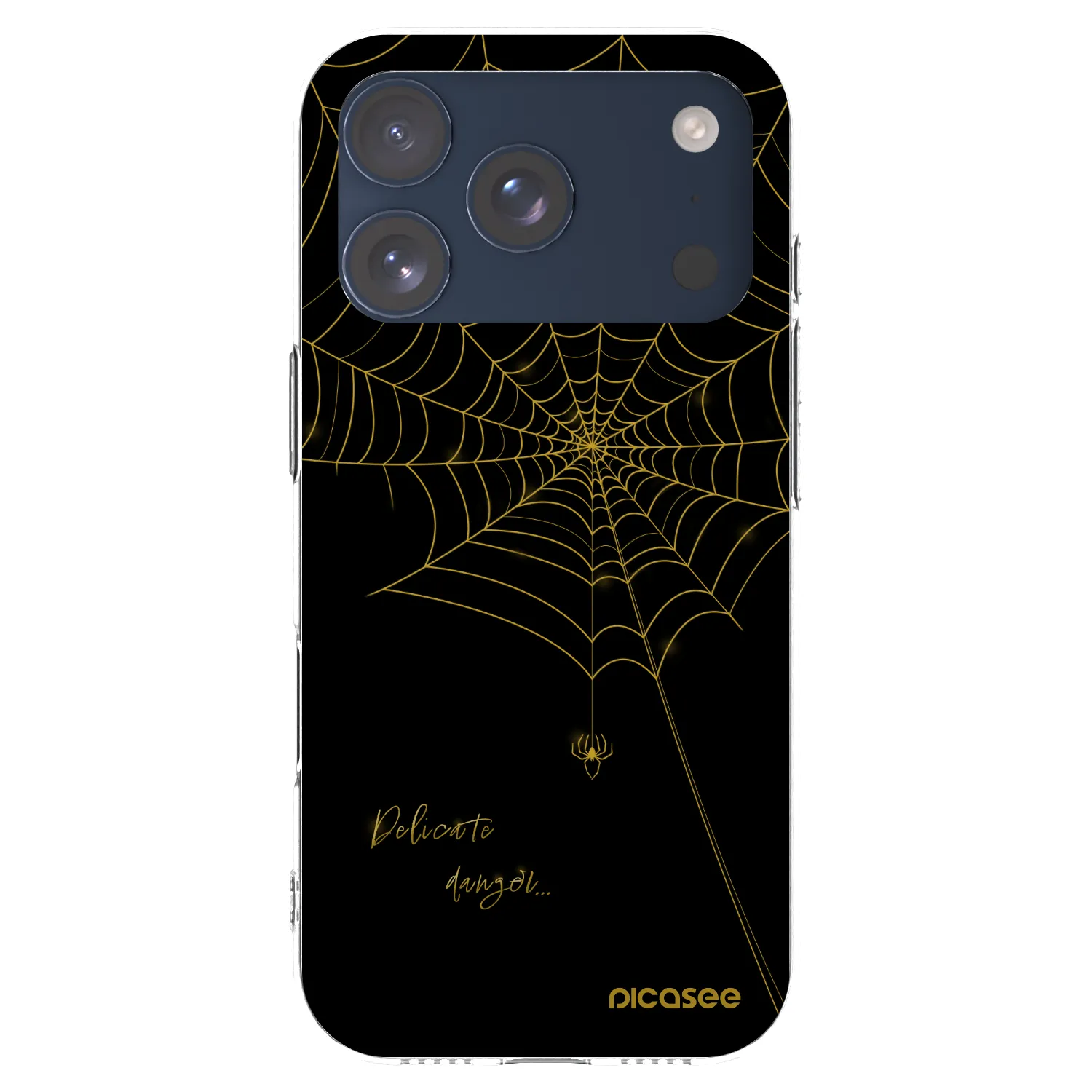 Picasee silikonska prozirna maskica za Apple iPhone 17 Pro - Delicate danger