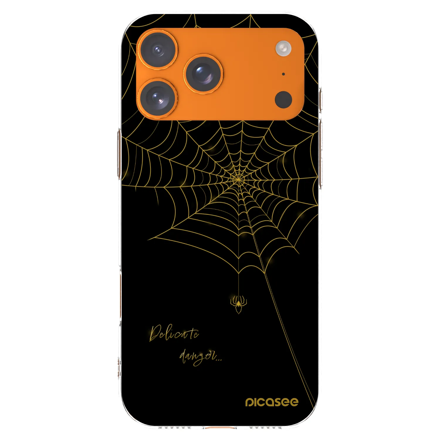 Picasee silikonska prozirna maskica za Apple iPhone 17 Pro Max - Delicate danger