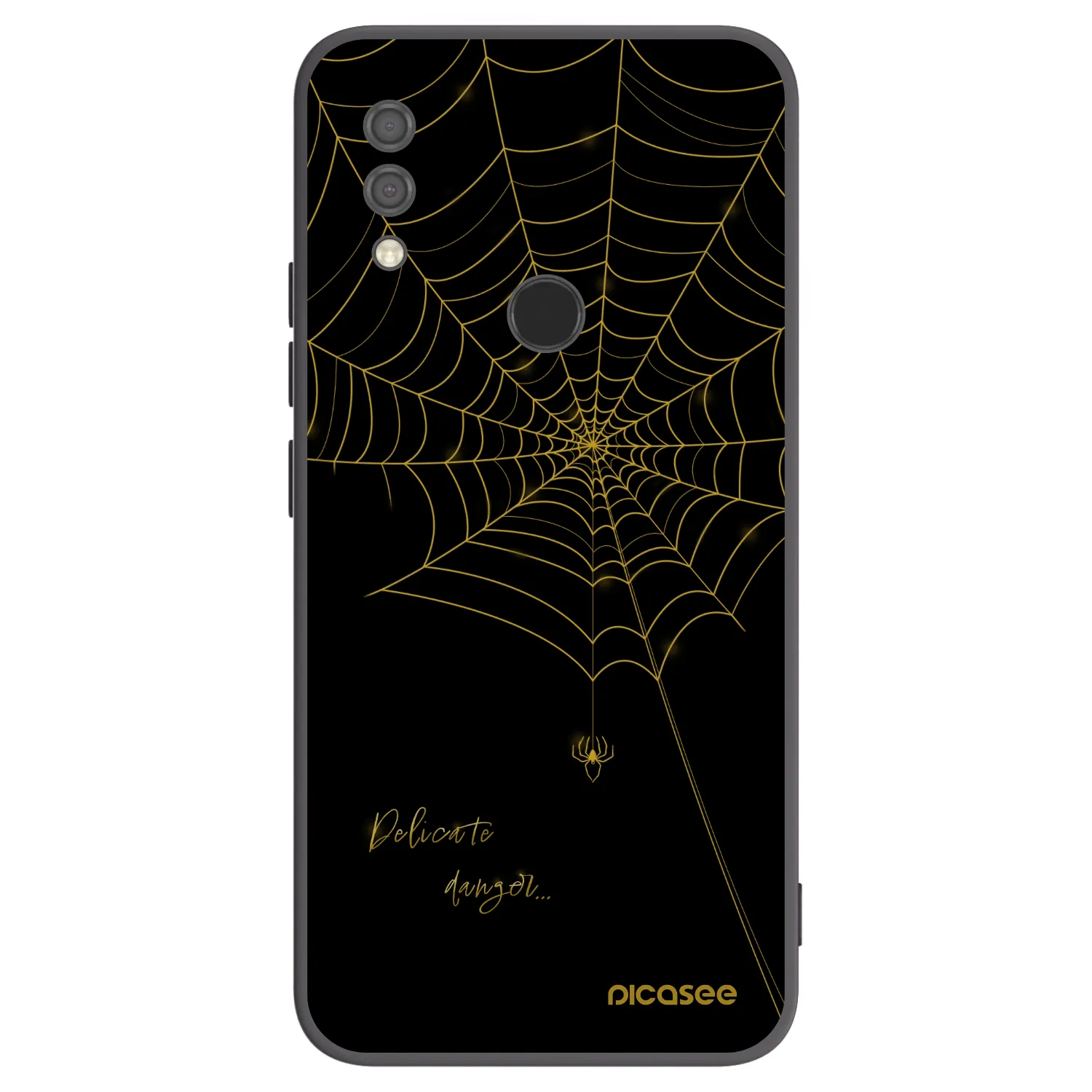 Picasee crna silikonska maskica za Xiaomi Redmi 7 - Delicate danger