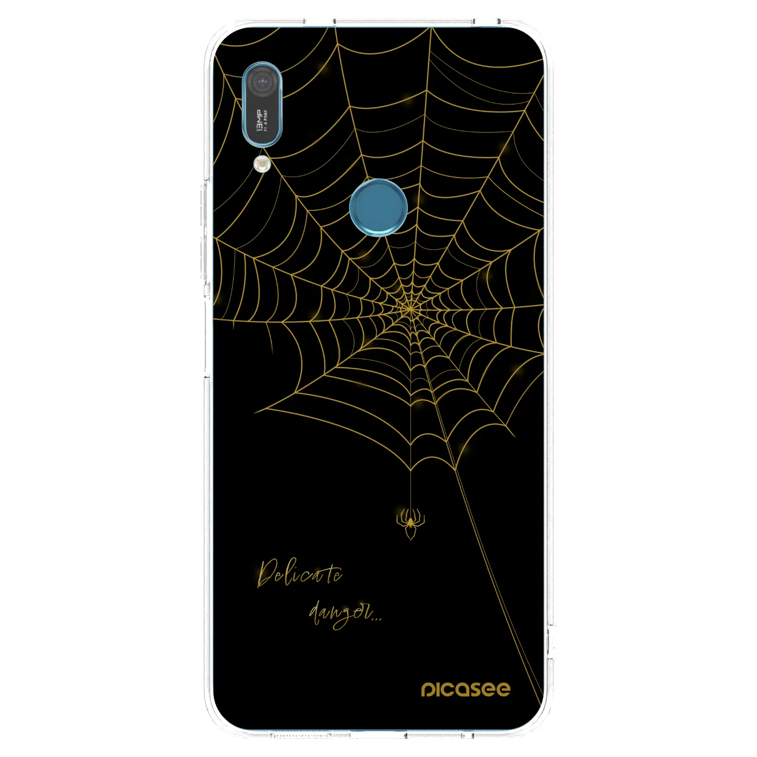 Picasee silikonska prozirna maskica za Huawei Y6 2019 - Delicate danger