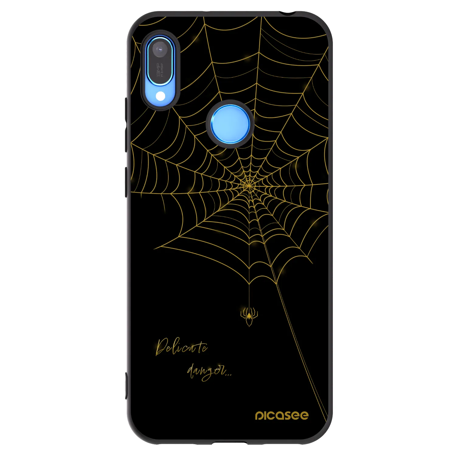 Picasee crna silikonska maskica za Huawei Y6 2019 - Delicate danger
