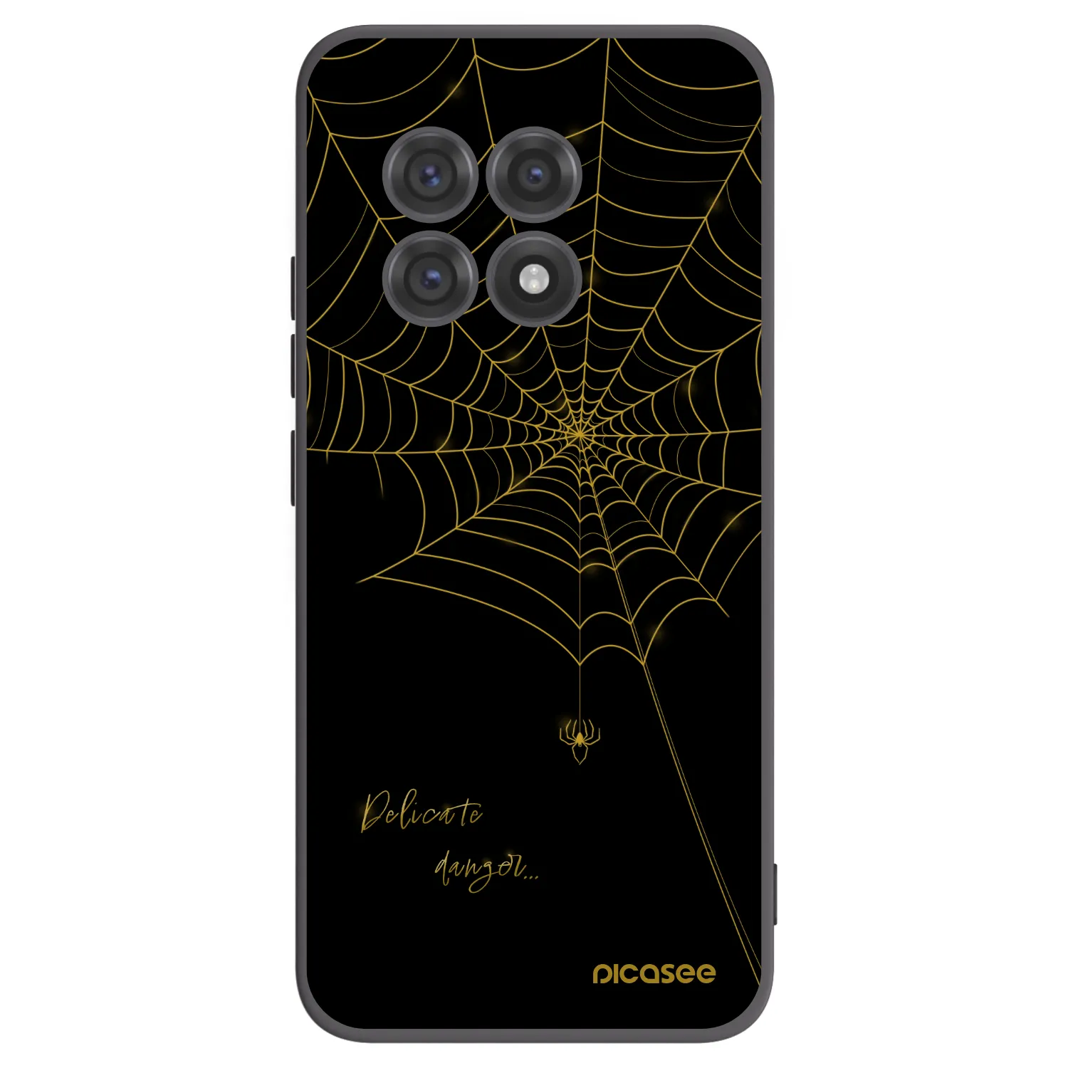 Picasee crna silikonska maskica za OnePlus 13R 5G - Delicate danger