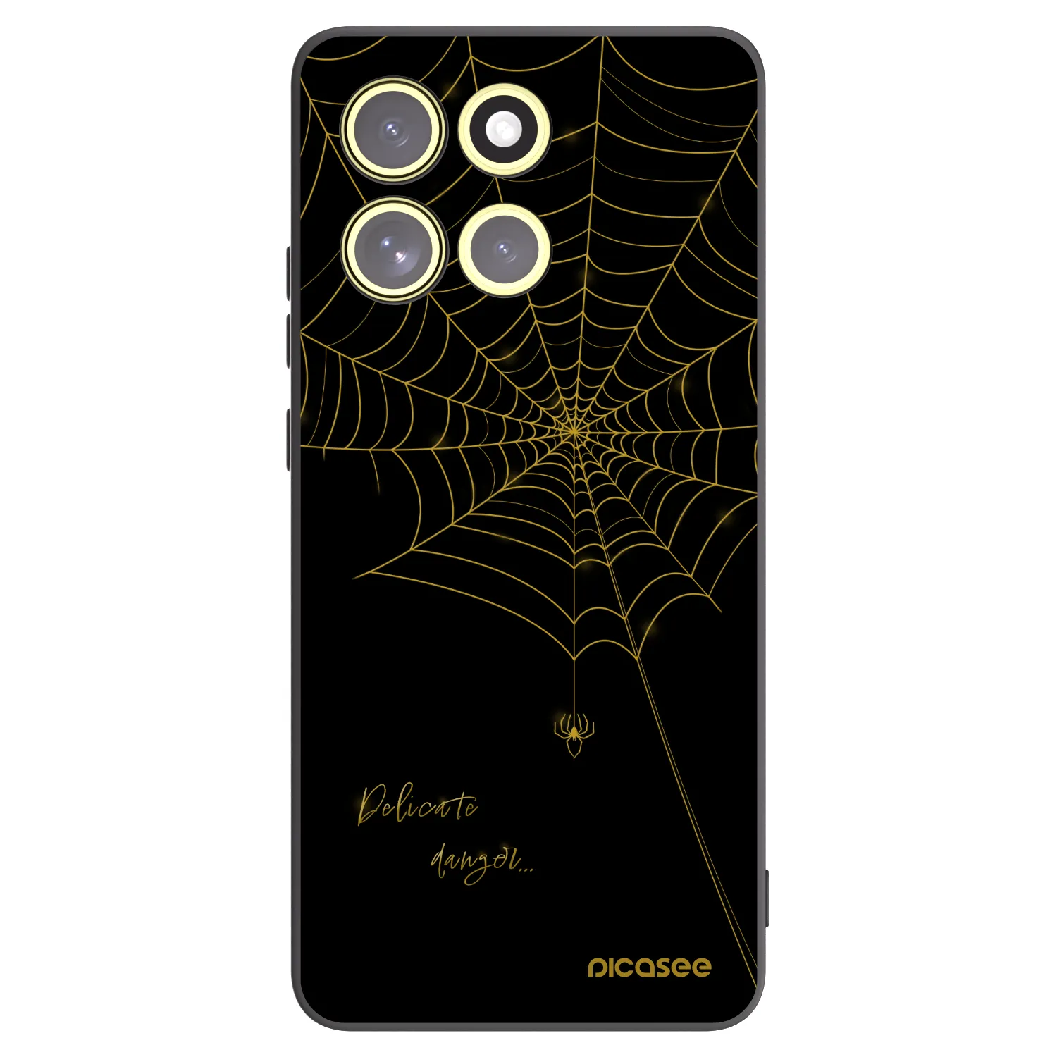 Picasee crna silikonska maskica za Motorola Moto G86 5G - Delicate danger