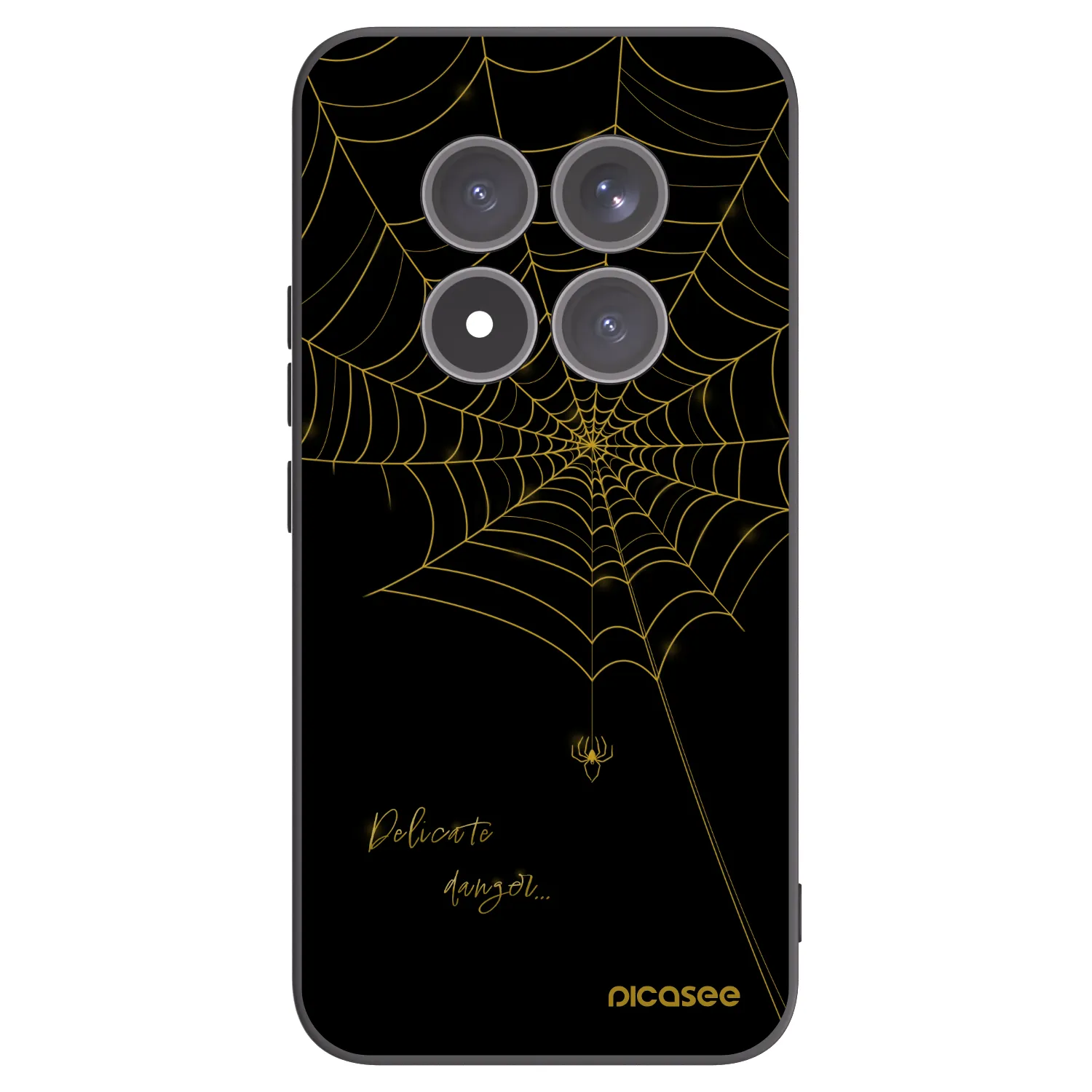 Picasee crna silikonska maskica za Xiaomi Redmi Note 15 Pro+ - Delicate danger
