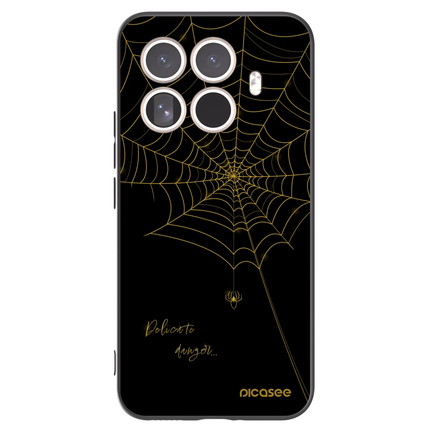 Picasee crna silikonska maskica za Xiaomi 15T Pro - Delicate danger