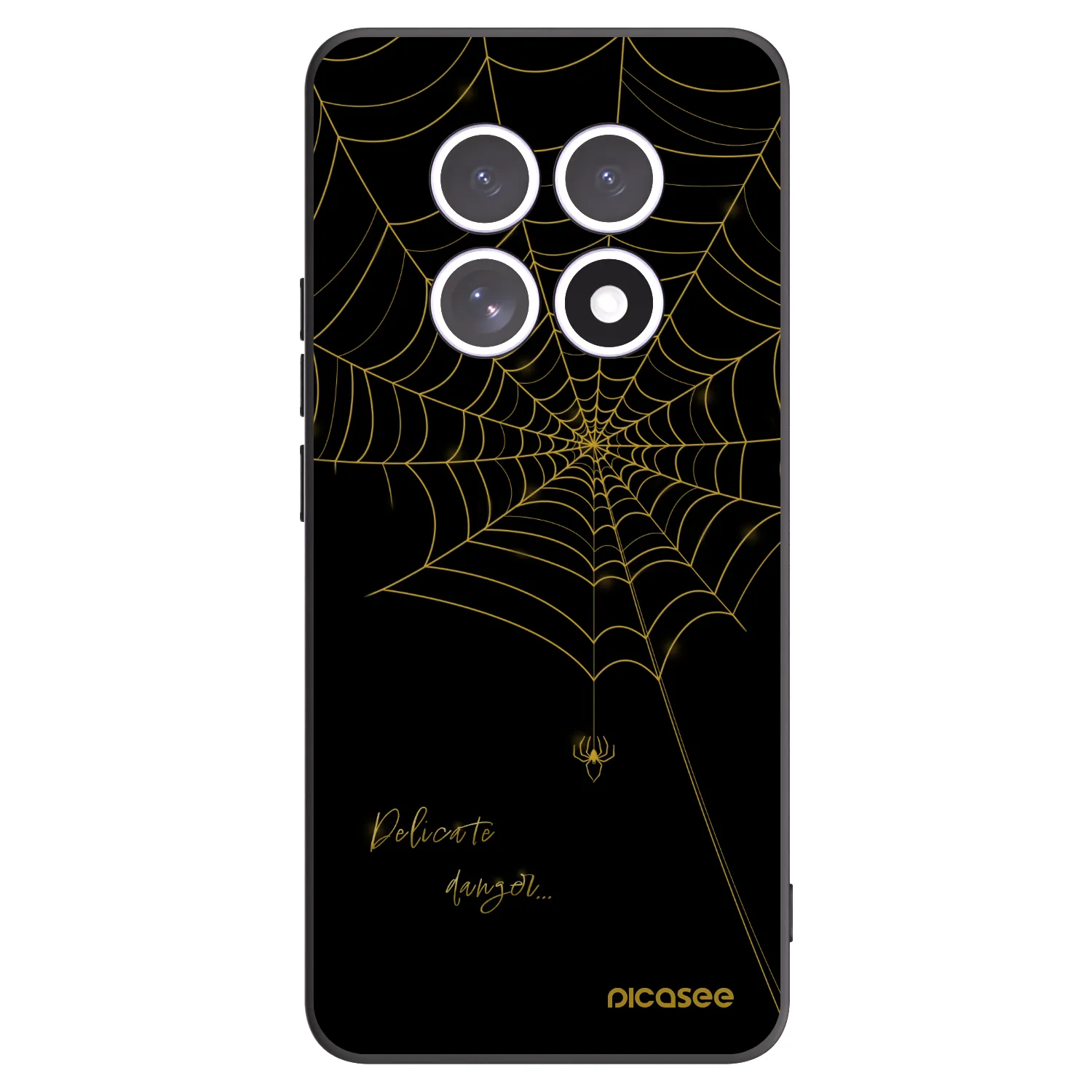 Picasee crna silikonska maskica za Xiaomi Redmi Note 15 4G - Delicate danger