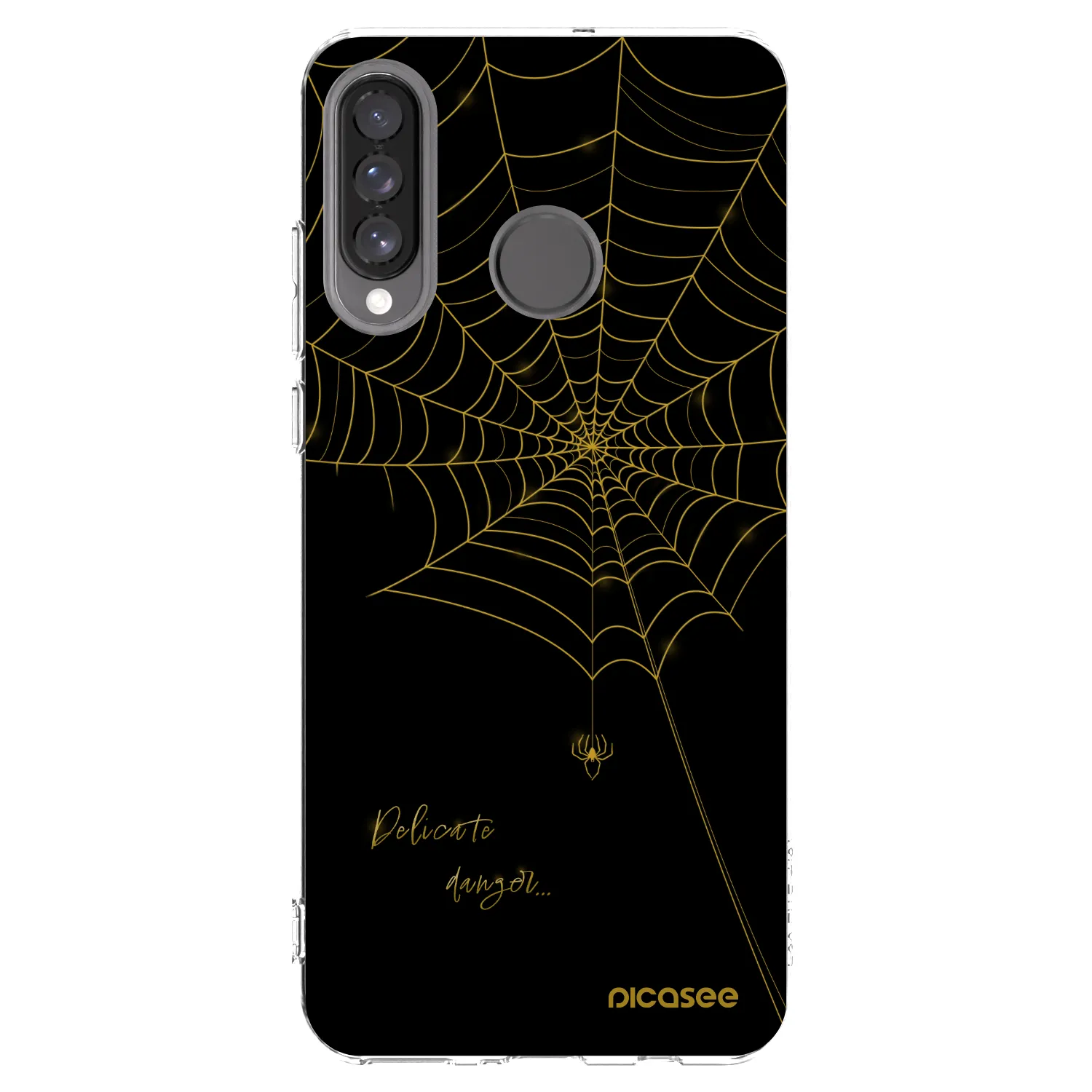 Picasee silikonska prozirna maskica za Huawei P30 Lite - Delicate danger
