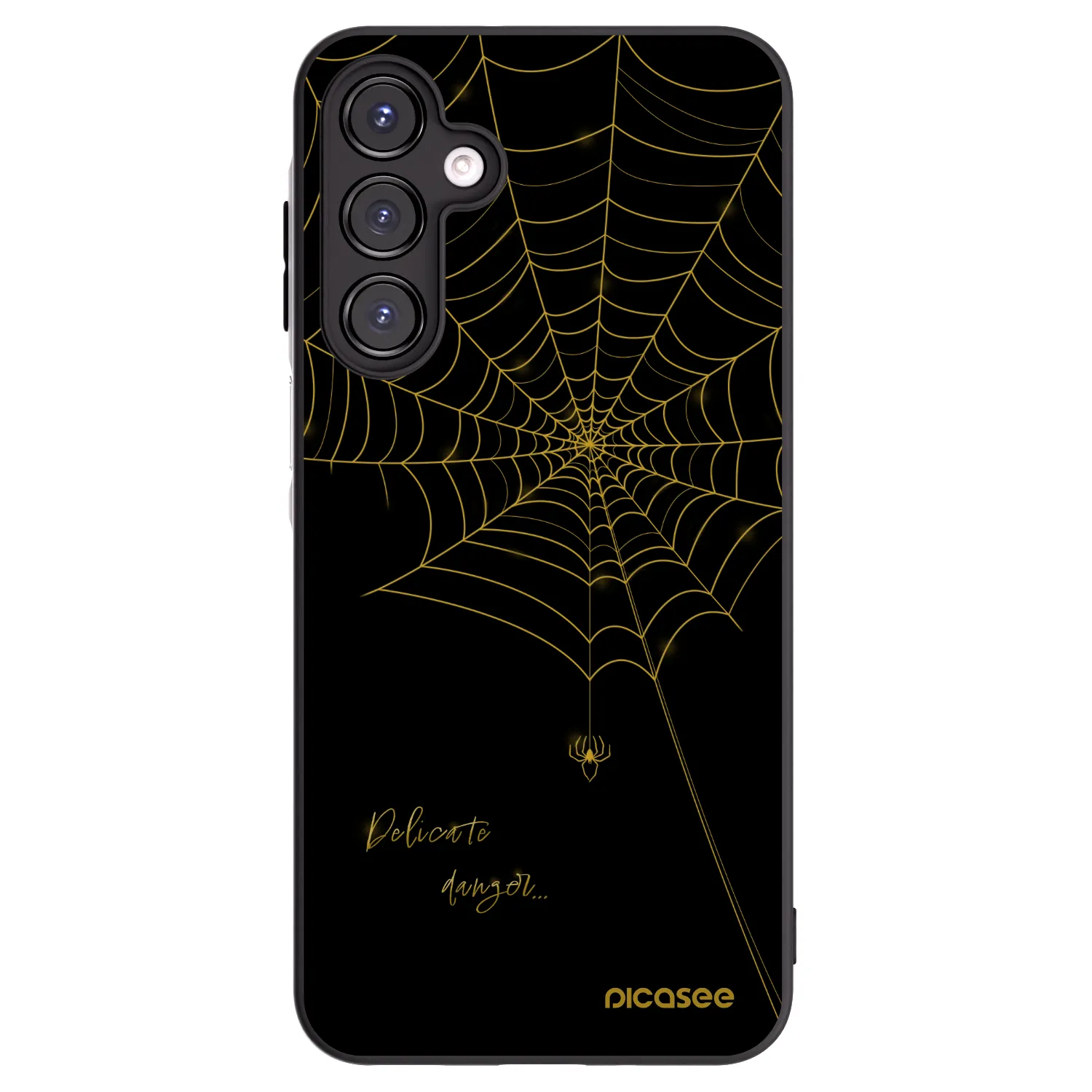 Picasee crna silikonska maskica za Samsung Galaxy A16 4G - Delicate danger