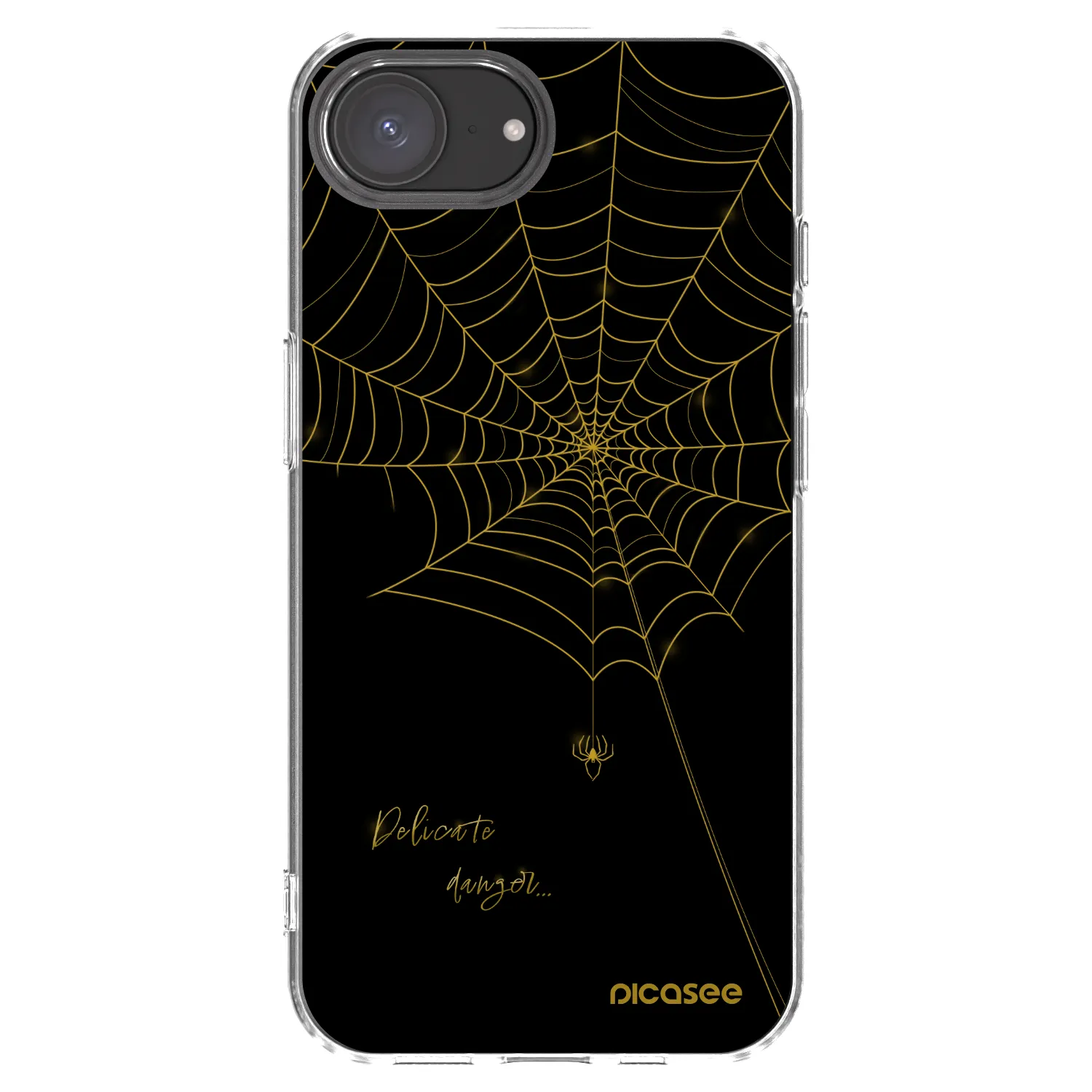 Picasee silikonska prozirna maskica za Apple iPhone 17e - Delicate danger